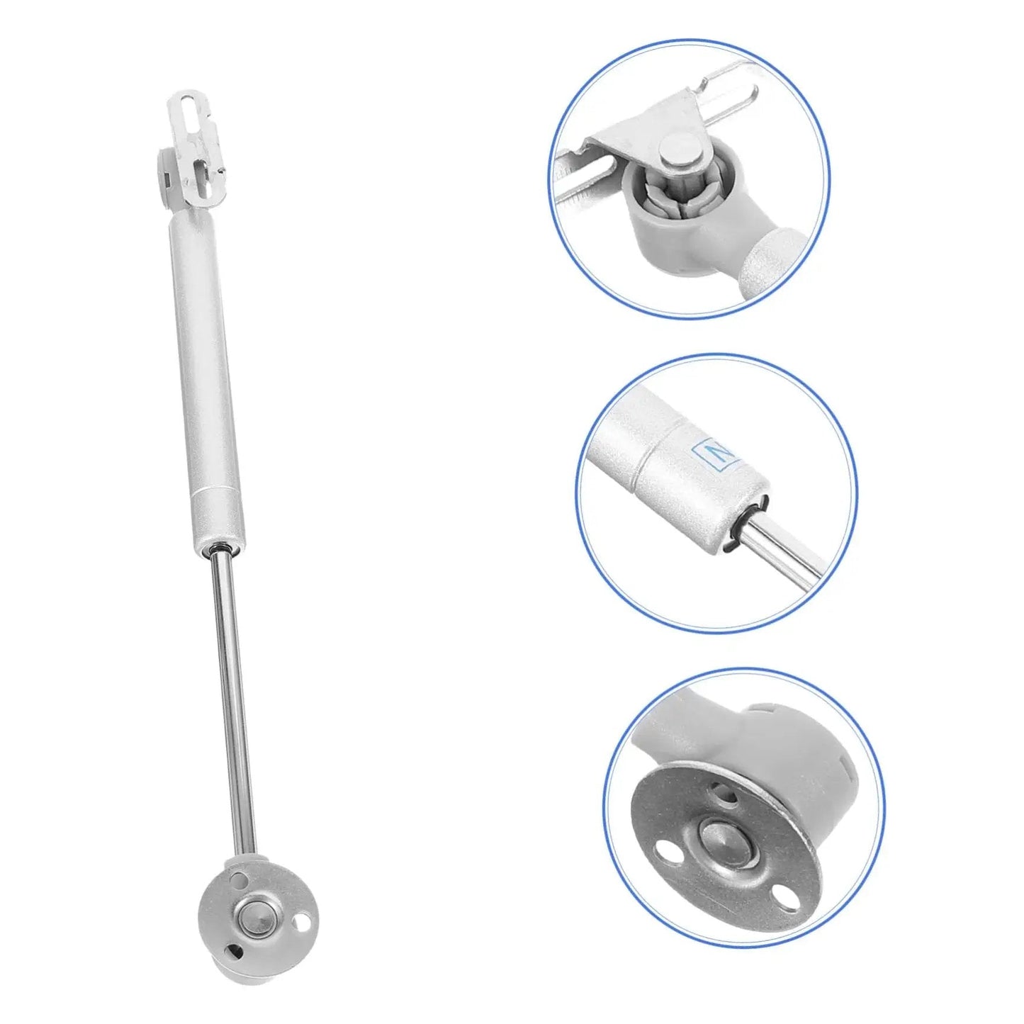Lid Support Hinge With Soft Close Gas Spring For Cabinet Doors Easy Installation High Load Capacity Durable Mounting Plate.