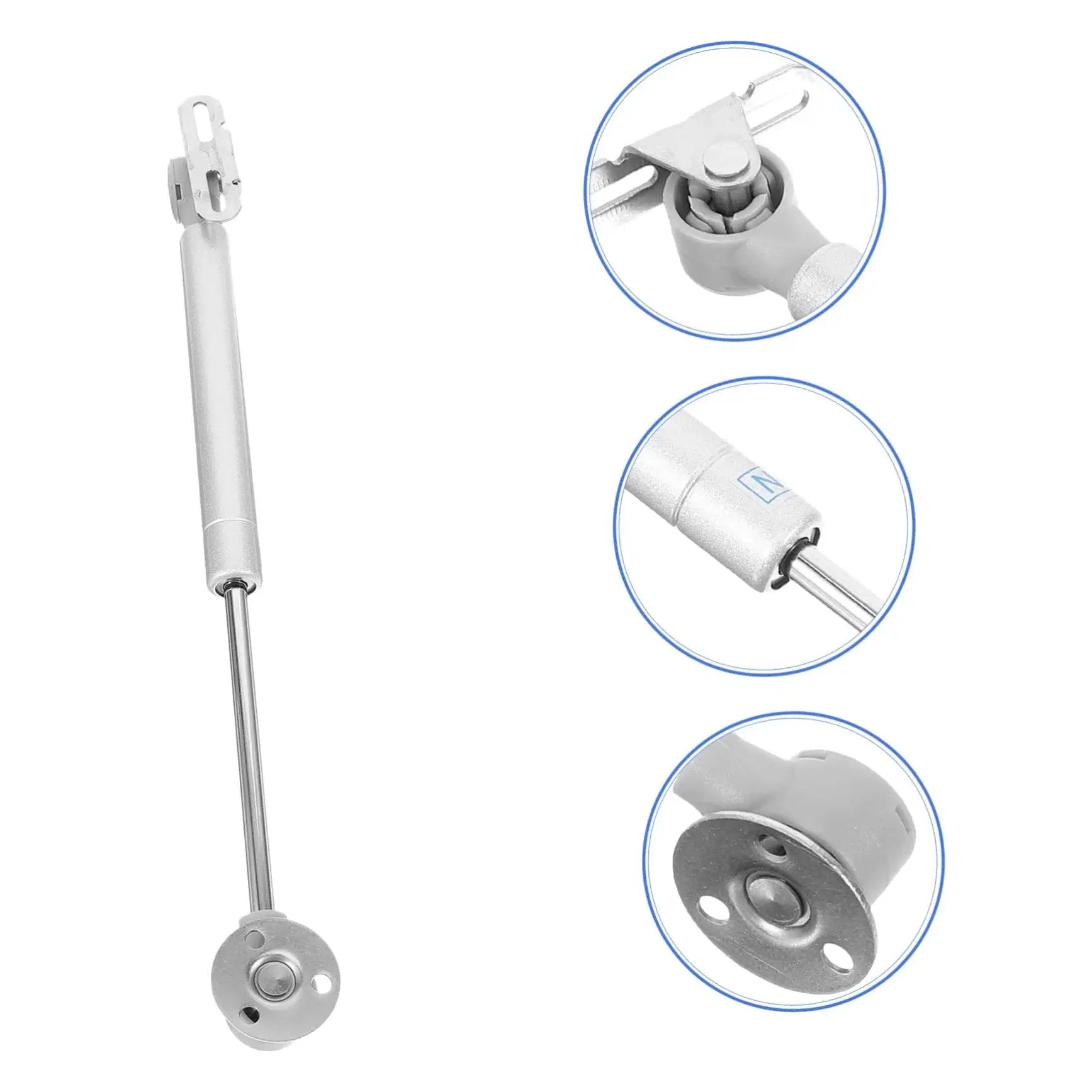 Lid Support Hinge With Soft Close Gas Spring For Cabinet Doors Easy Installation High Load Capacity Durable Mounting Plate.