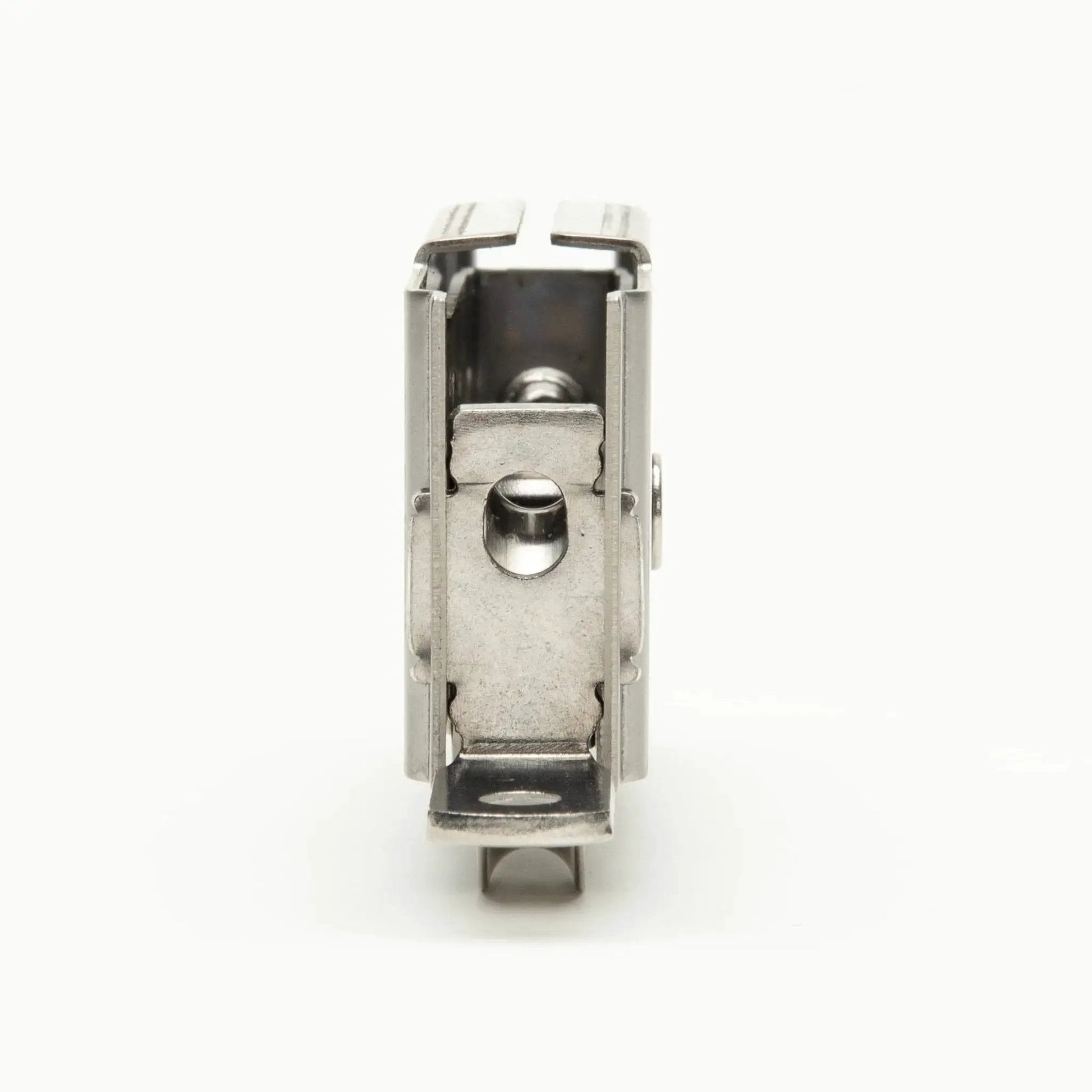 Front view of tandem patio door roller with stainless steel sealed bearings and 1.25 inch wheels for wood and vinyl doors, compatible with MI Windows and Aspen, Associated Materials and more, durable precision bearing roller for smooth, quiet operation.