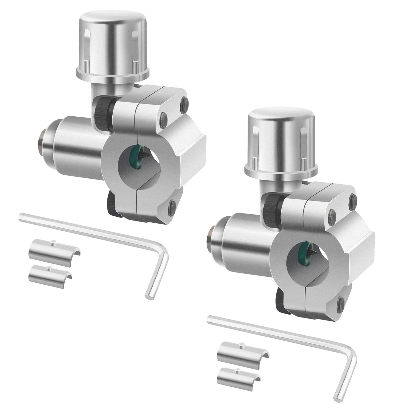 Bullet Piercing Valve Kit For Refrigerator 2 Pack Anti Rust Fits 1/4 Inch, 5/16 Inch And 3/8 Inch OD Pipes, includes valves and wrenches