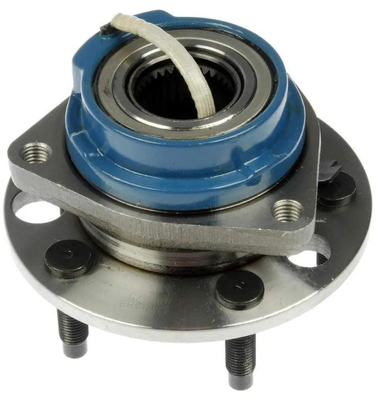 Close-up of Wheel Hub and Bearing Assembly Single Unit for Select Buick Chevrolet Cadillac Pontiac Oldsmobile Saturn Models - Direct Fit.