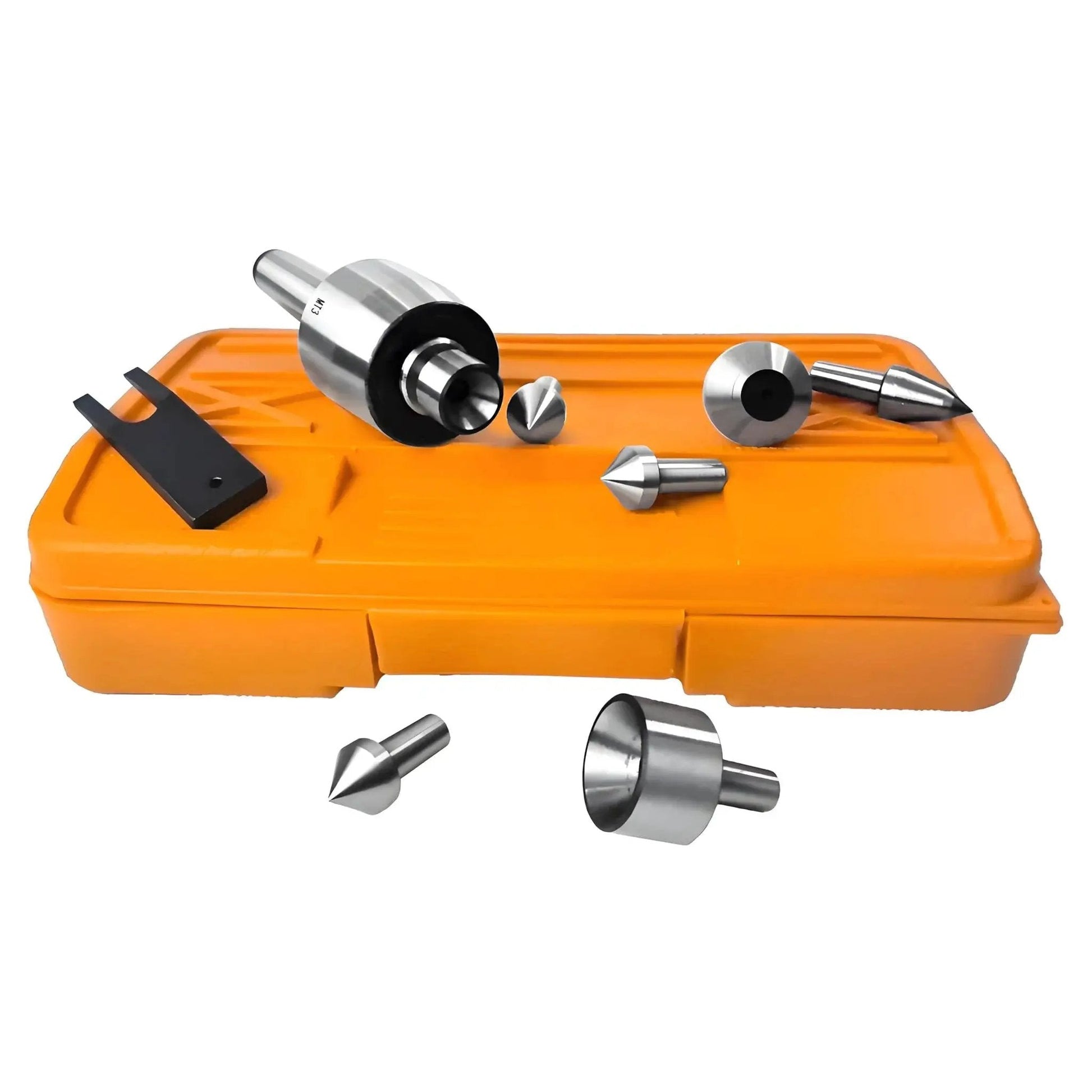 Mt3 Medium Duty Live Center Set 3MT Morse Taper Revolving Center With High Carbon Steel Construction Interchangeable Tips 7 Pieces Kit