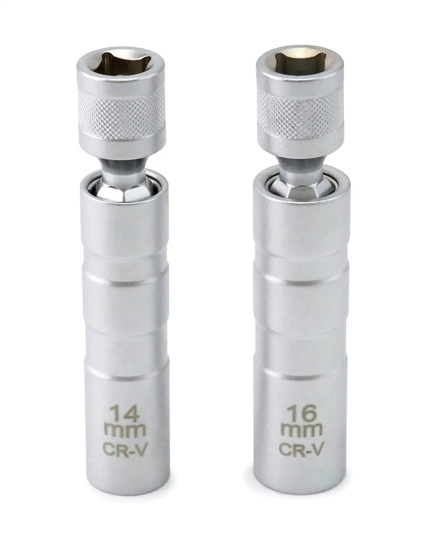 Magnetic Swivel Spark Plug Socket 14mm And 16mm Go To Thin Wall Three Eighths Inch Drive 12 Point Chrome Vanadium Steel