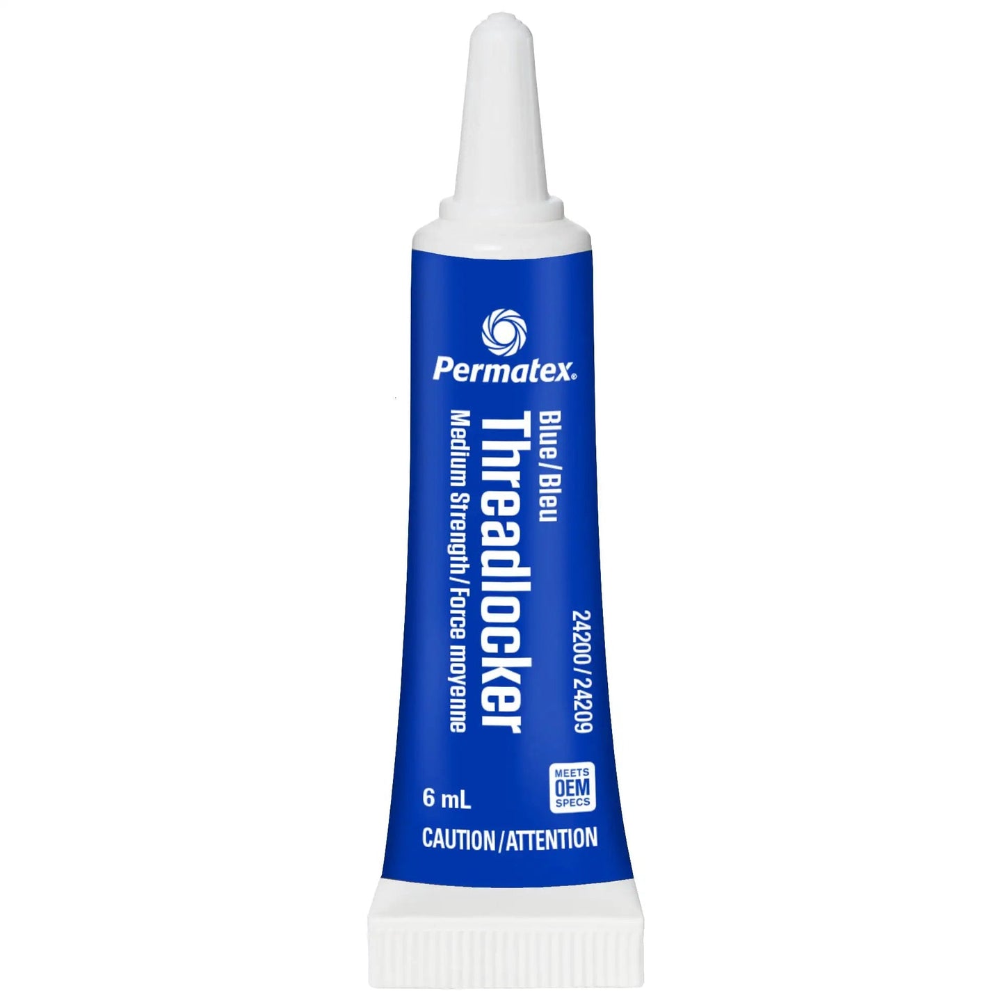 Blue Medium Strength Threadlocker That Eliminates Vibration No Drip Seals Leaks Prevents Rust And Disassembles Without Cracking Or Shrinking Permatex 27 070 6 Ml in a 6 mL squeeze tube.