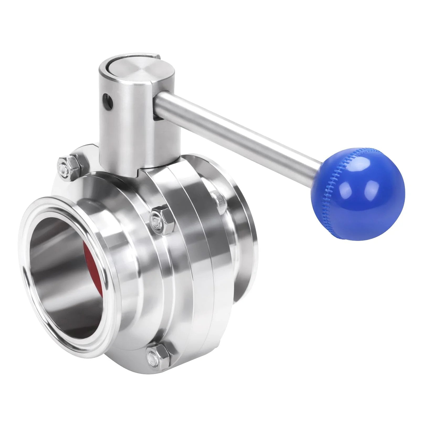 Two Inch Heavy Duty Tri Clamp Sanitary Butterfly Valve With Pull Handle Stainless Steel 304 2 Pack Clover Clamp Style