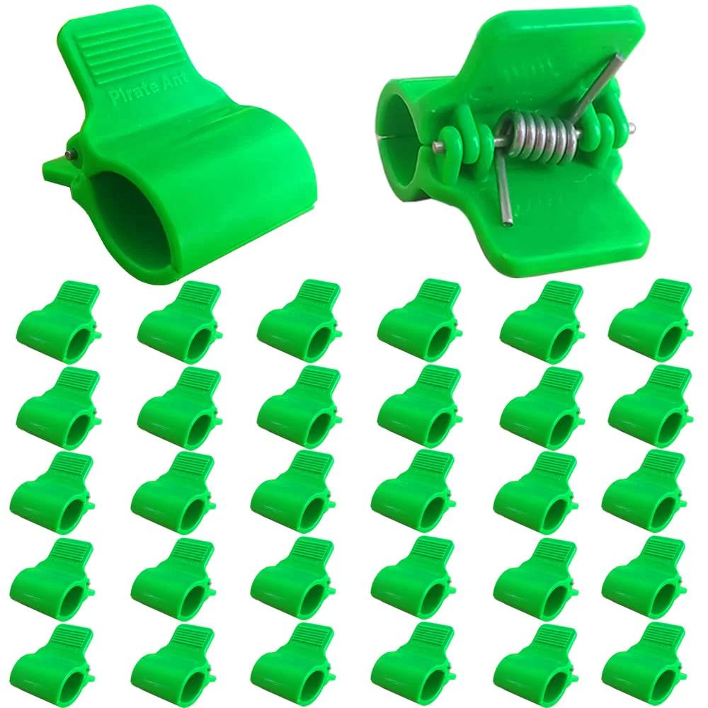 Greenhouse Clamps For Half Inch PVC Pipe Garden Net Fix Clips 30 Pack With Pro Grade Heavy Duty Stainless Steel Springs