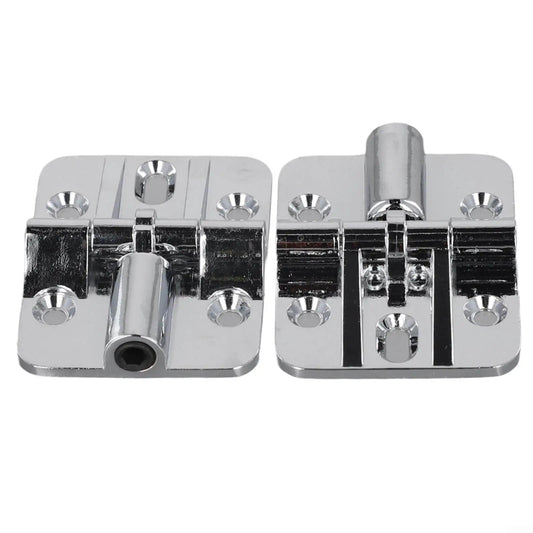 Front view of Zinc Alloy 180 Degree Locking Hinge With Adjustable Torque For Folding Tables And Bifold Doors Cabinet Hardware.