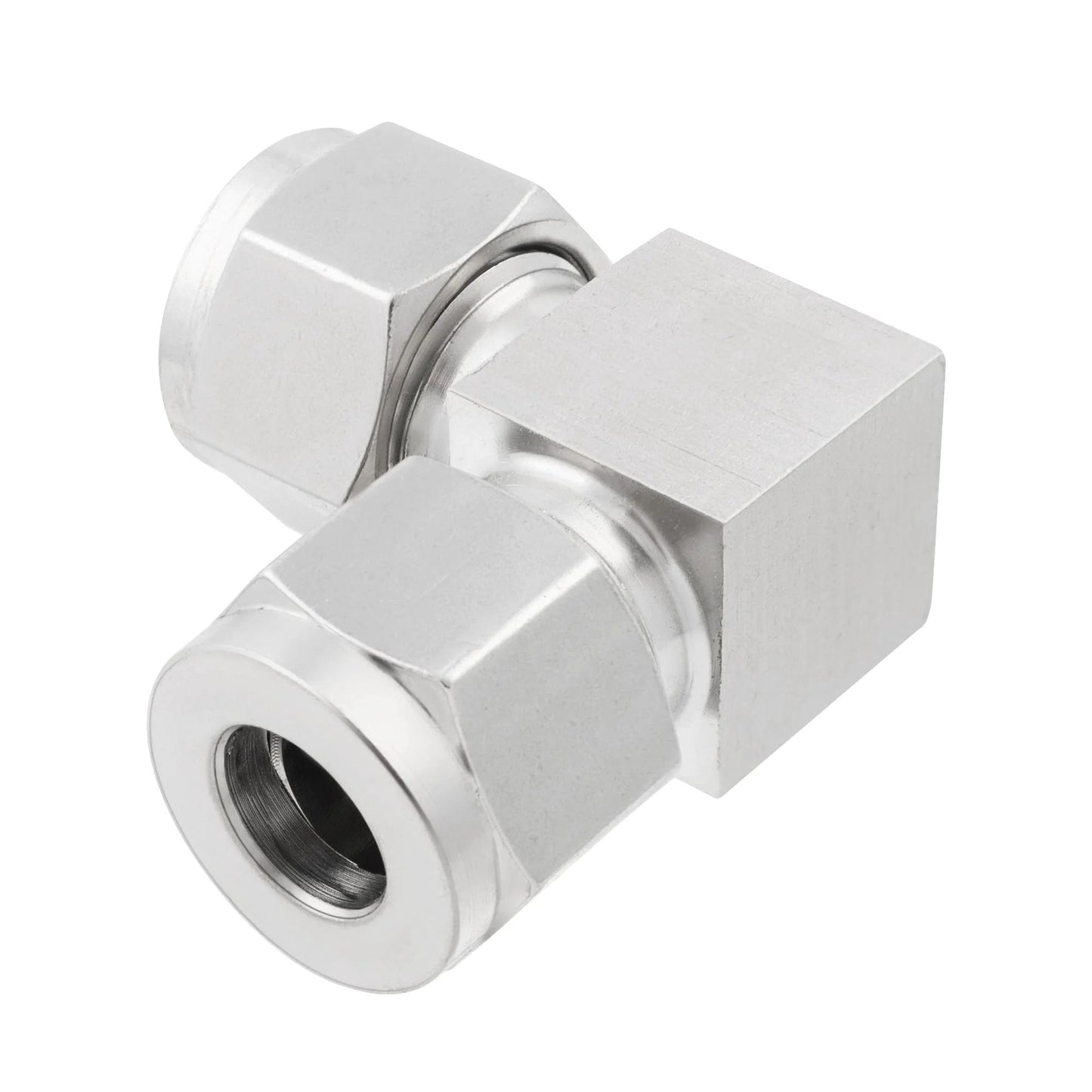 Stainless Steel 304 Compression Tube Fitting 90 Degree Elbow For Quarter Inch OD To Quarter Inch OD Tubing Pack Of 2 High Pressure