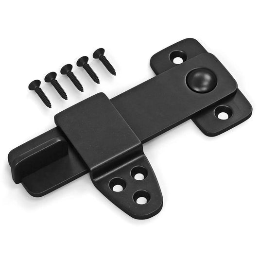 Vintage Style Black Wrought Iron Flip Latch Hardware Kit For Double Doors, Barn Doors, Garden Gate, Cabinet, Bar And Pantry