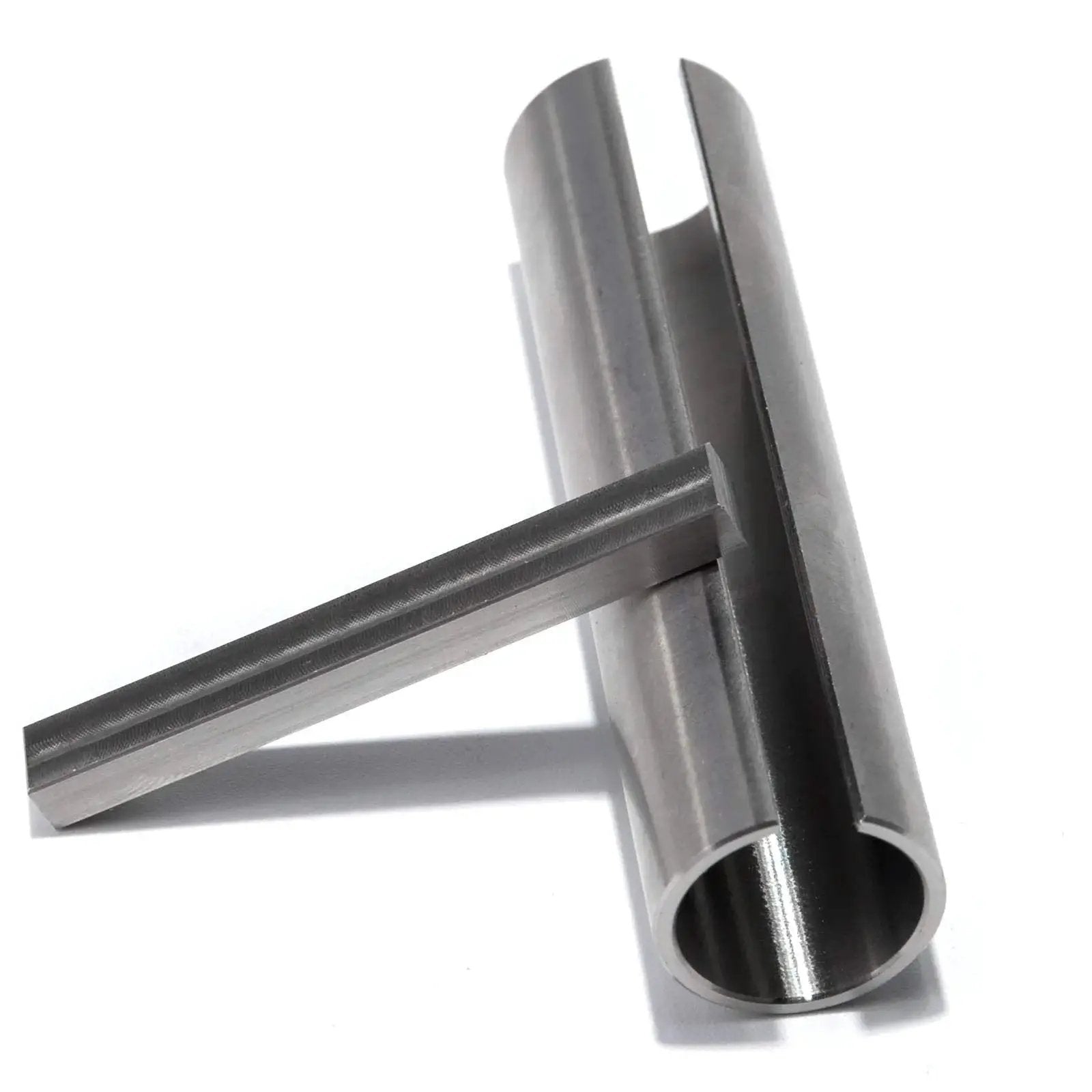Stainless Steel 304 Crank Shaft Adapter For Gas Engine Pulleys, 5/8 Inch Inner Diameter To 3/4 Inch Outer, 3 Inch Length, 3/16 Inch Keyway