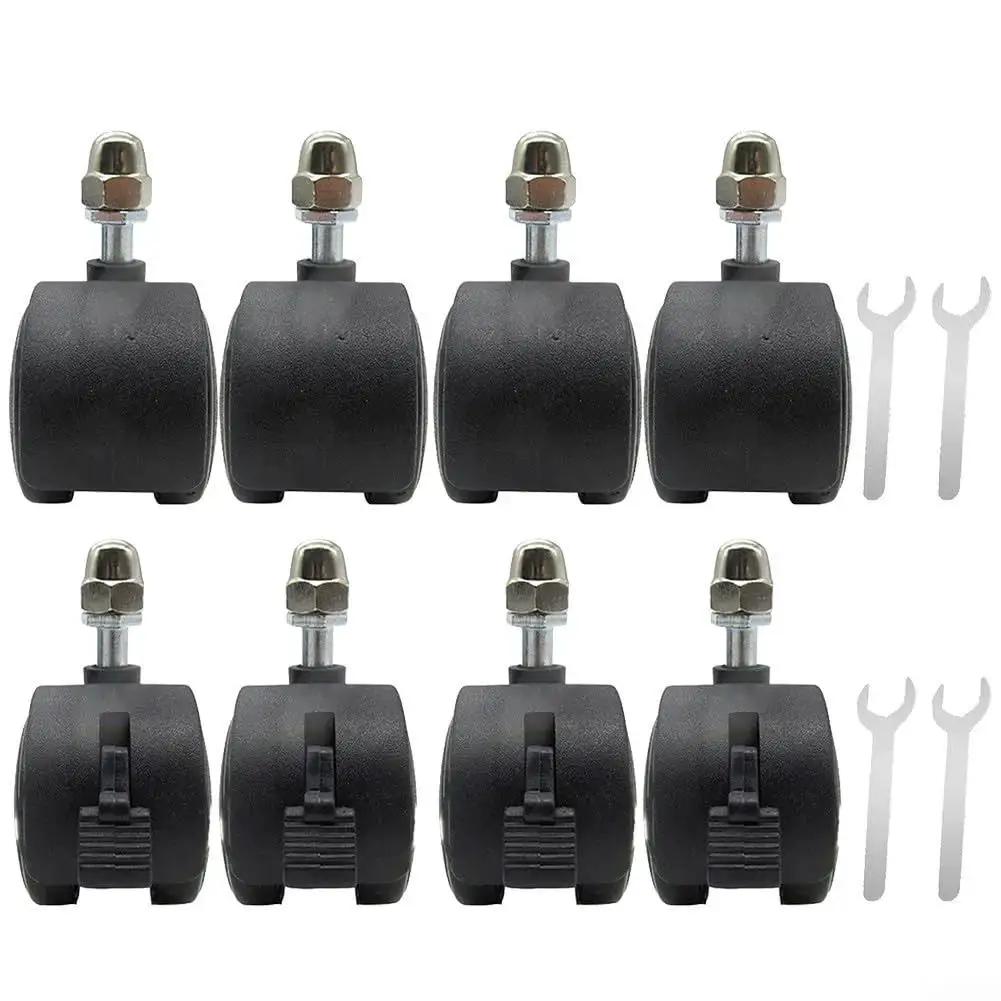 4 Pcs Wheel Pulley Caster Wheels For Electric Heaters Omni Directional Swivel Casters Replacement Durable Plastic Wheel Set
