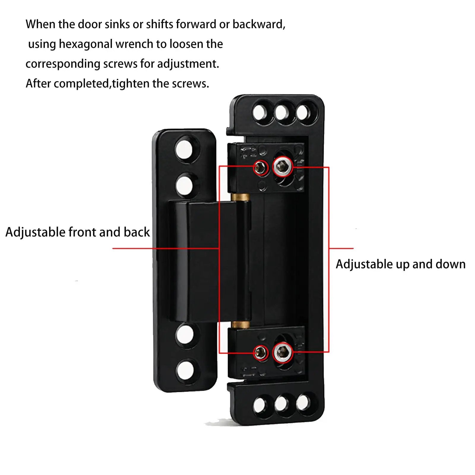 Ultra Thin Hidden Door Hinges 2 Pack Next Level Adjustable Concealed Butt Hinges For Secret Doors 110 Lb Load Bearing