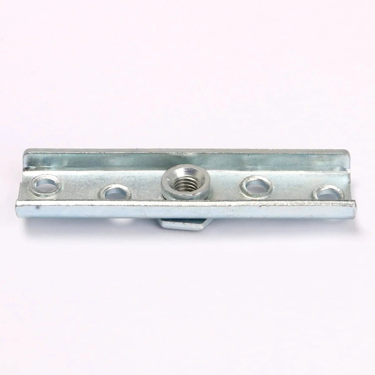 Close-up of metal part for 24mm Wheel Dia Steel Rail Hanging Trolley Wheel Sliding Track Roller With 90kg Load Bearing And Nuts H4 3