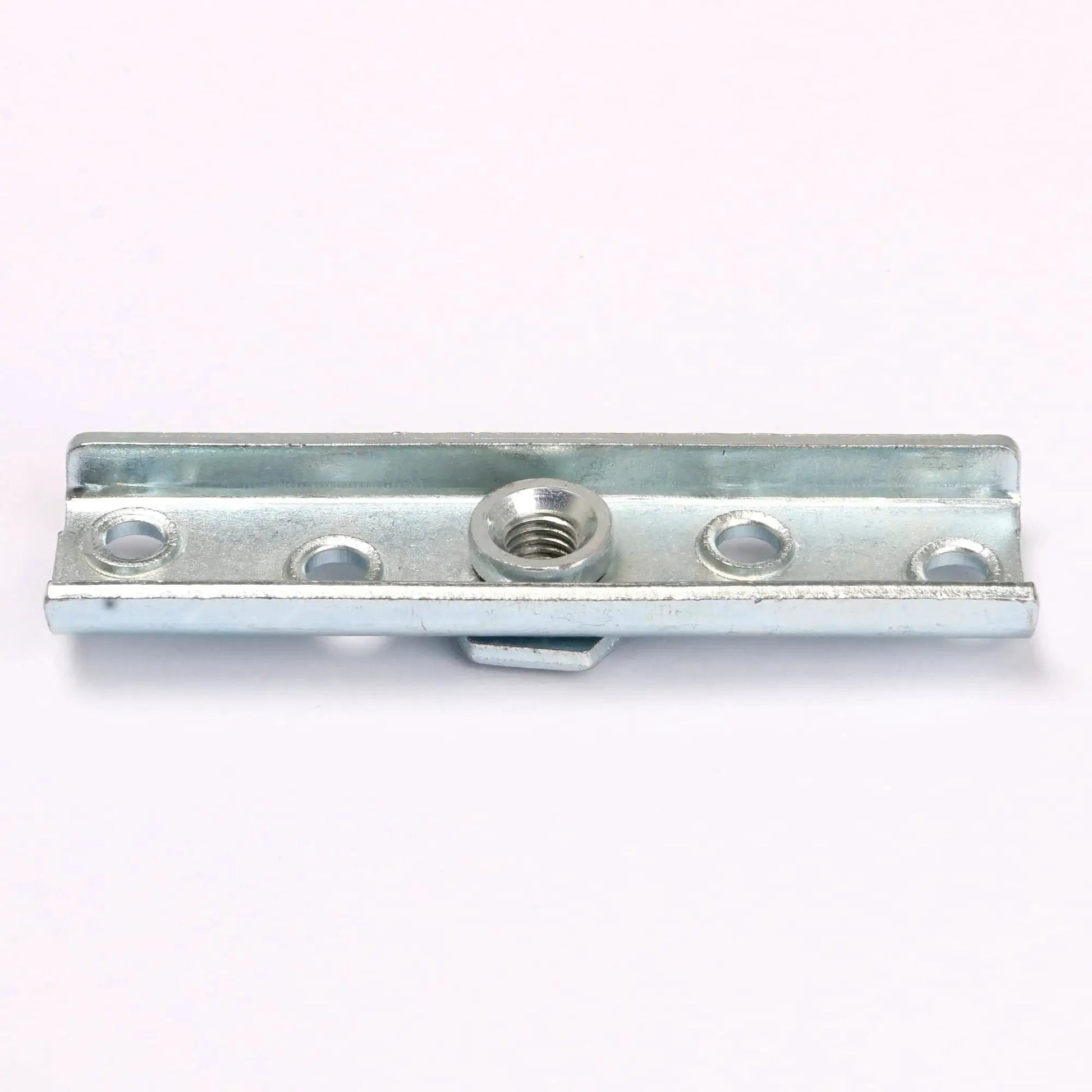 Close-up of metal part for 24mm Wheel Dia Steel Rail Hanging Trolley Wheel Sliding Track Roller With 90kg Load Bearing And Nuts H4 3