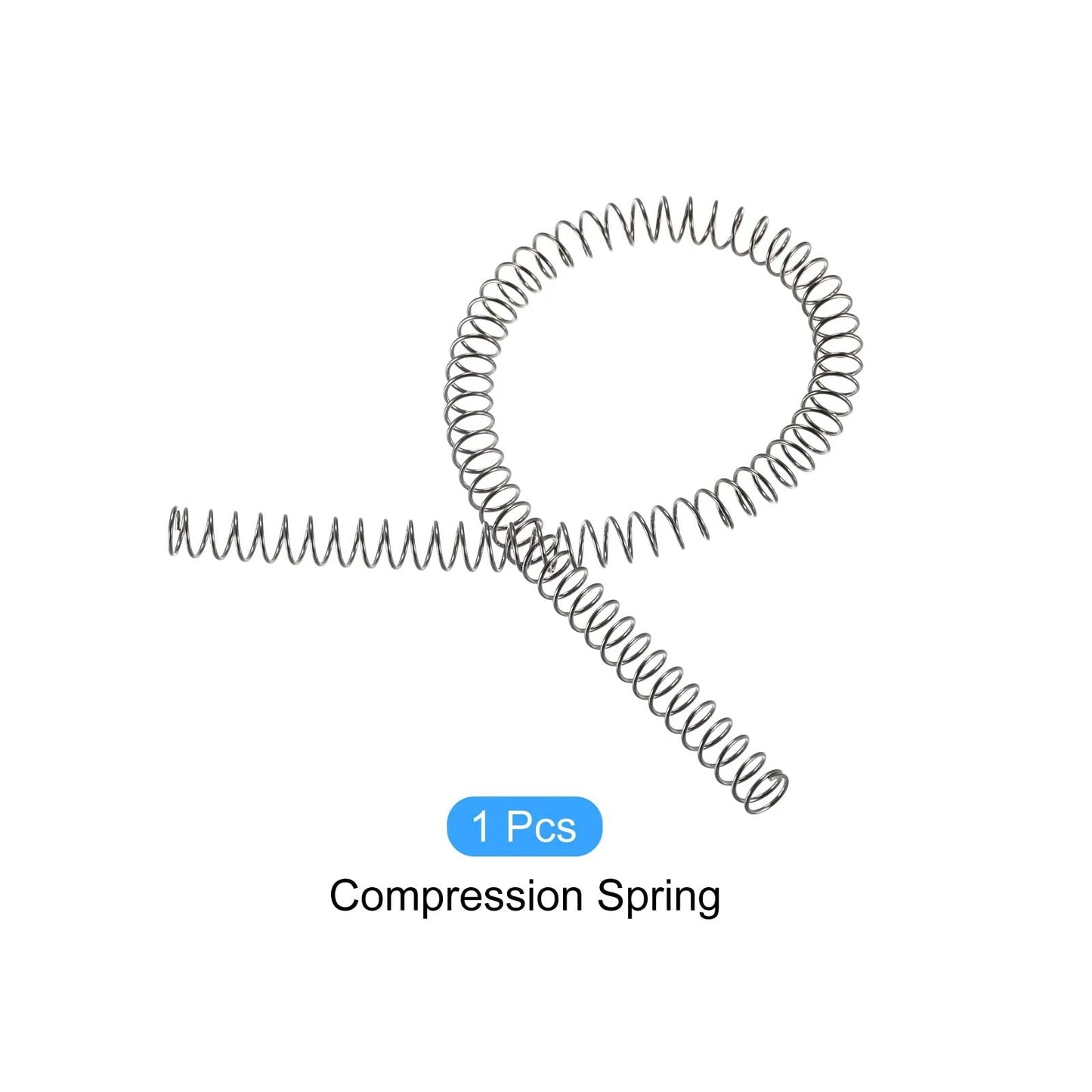 Heavy Duty Extension Spring Set For Home And DIY Repairs With 8mm Outer Diameter And 305mm Free Length In 304 Stainless Steel Two Pack Silver Tone METALLIXITY