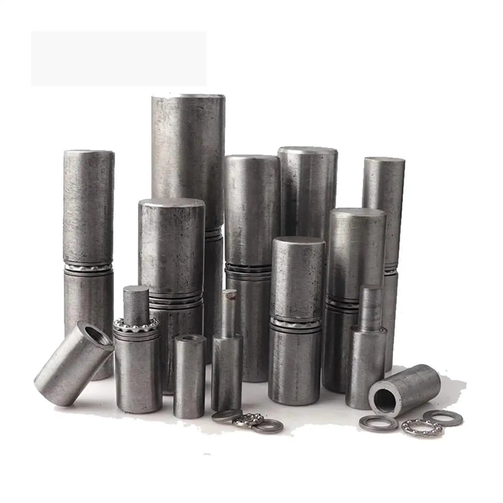 Weldable Bearing Door Hinges With Barrel Style For Doors And Cabinets Detachable Cylindrical Door Shaft Iron Hinge Durability