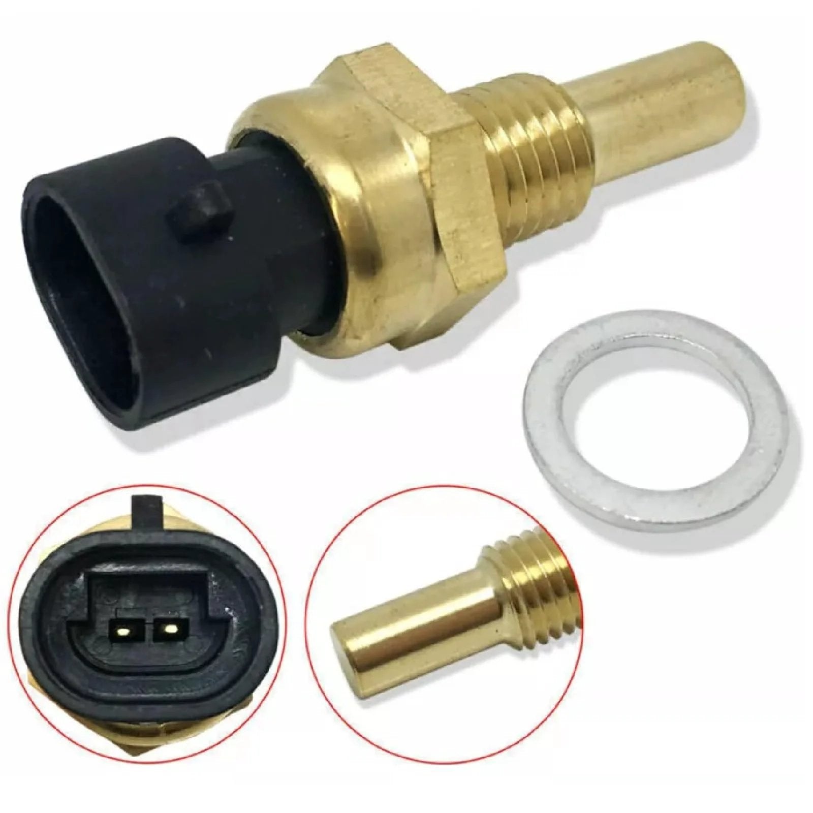 Engine Coolant Temperature Sensor Premium OE Replacement for Chevy GMC Buick Cadillac Trucks and SUVs 1995-2019