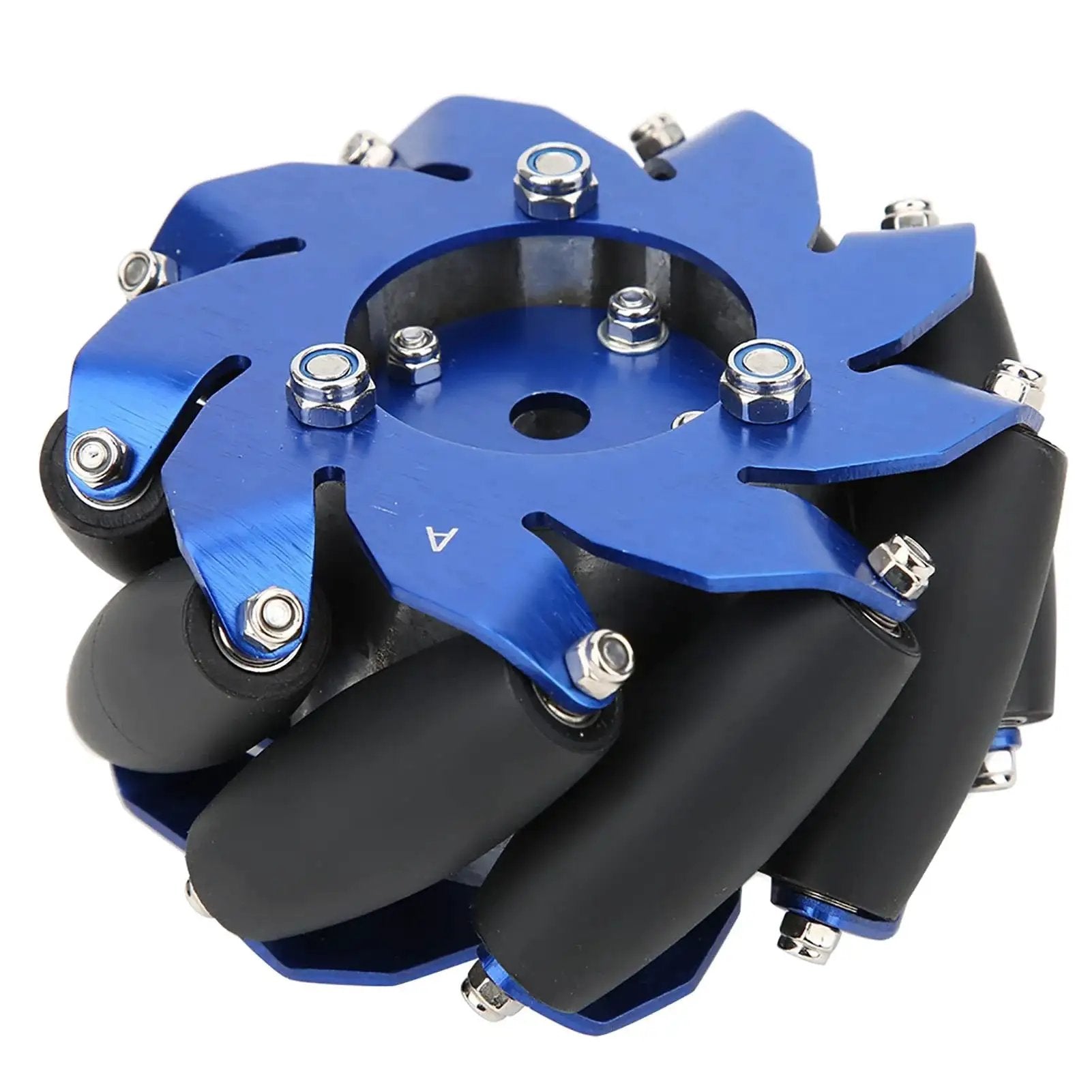 Right Mecanum Wheel With 4 Inch Aluminum TPU Rubber Roller For Industrial Robotics Applications And Heavy Duty Tasks, by MUNEFE