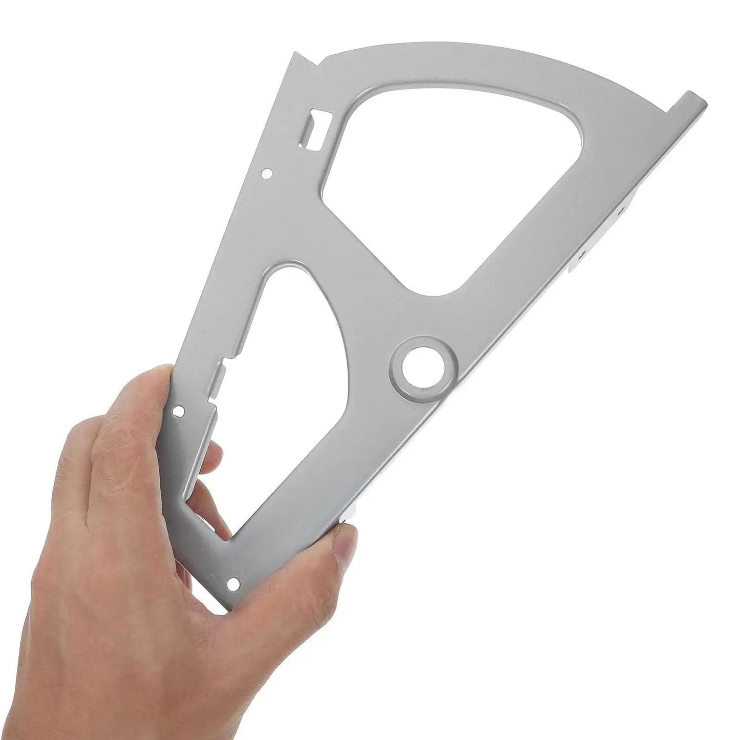 Heavy Duty Stainless Steel Shoe Cabinet Hinges 2 Pack Easy Install Replacement Fittings shown in hand