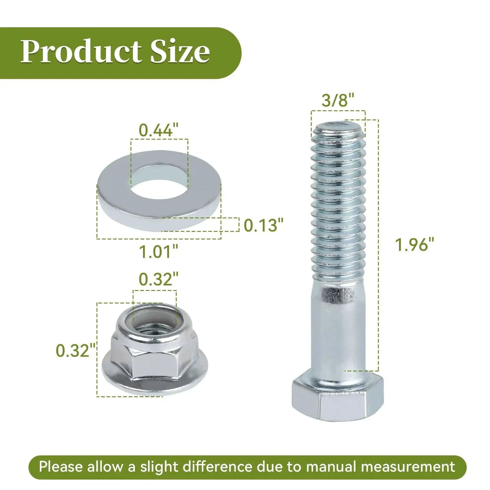 Replacement Idler Pulley 756-04224 756-0981 756-0981A 756-0981B Flat Belt Tensioner with bolt, nut, washer dimensions