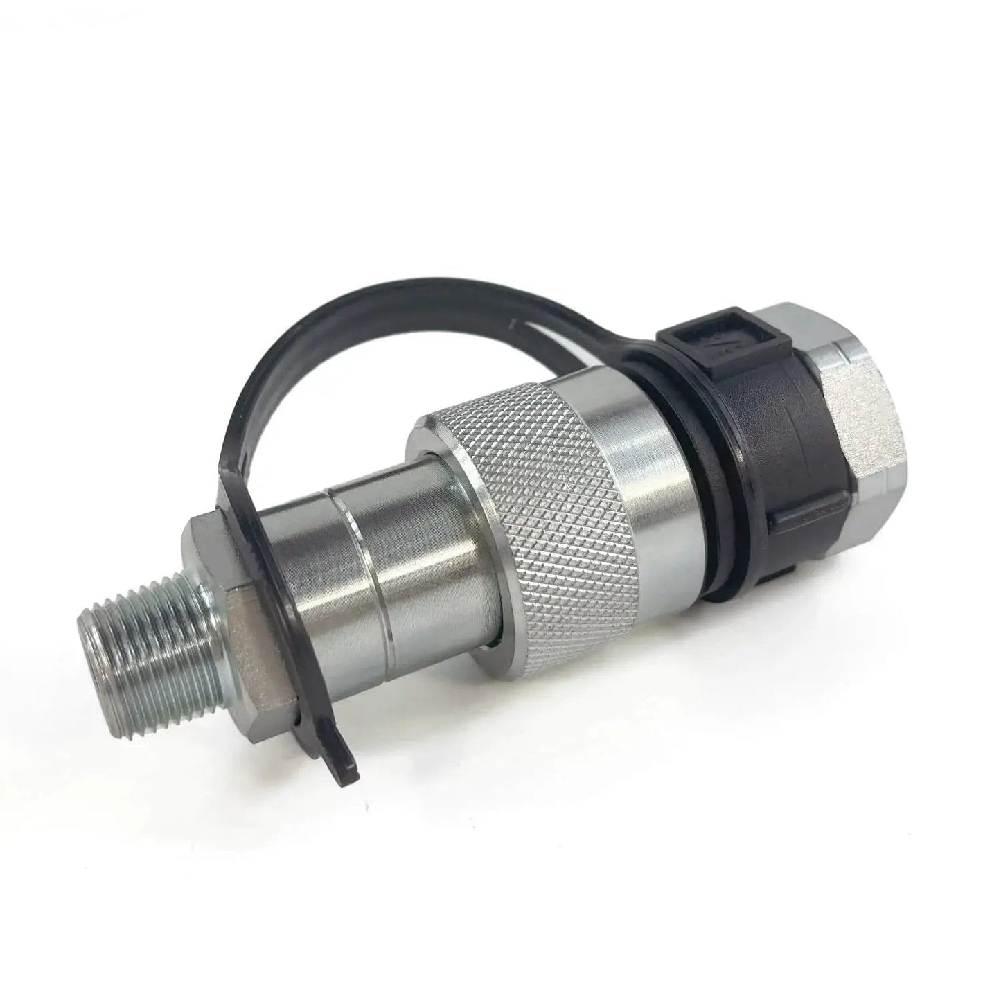 Heavy Duty High Pressure Hydraulic Quick Coupler Set With Three Eighths Inch NPT Thread Replaces Enerpac C604w Includes Dust Caps