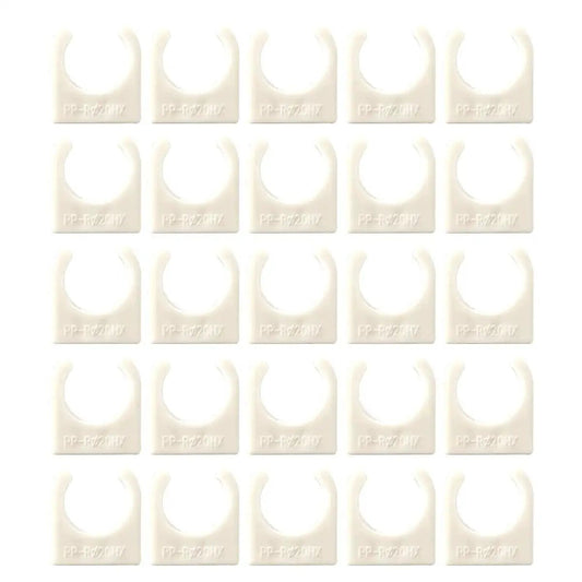 25Pcs 130 Size Mini Electric Motors Mounting Bracket Holders For 20mm DC Motors Ideal RC Car DIY Projects ABS White Mounts For Quick Firm Motor Mounting And Stable Installations In Your Custom Builds Lightweight For Easy DIY Mods By EUDAX.