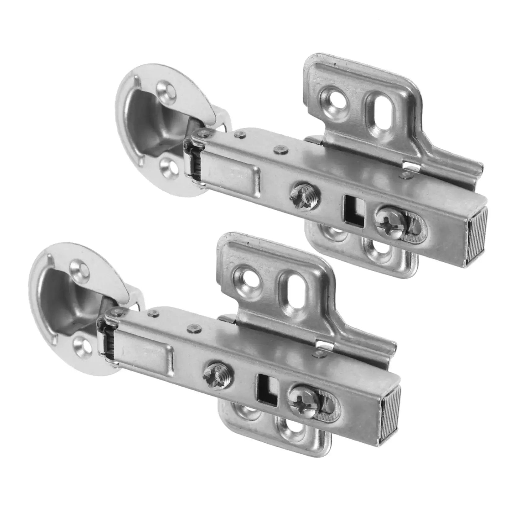 Stainless Steel Cabinet Door Hinges With Hydraulic Buffer Soft Close For Kitchen Cabinets Heavy Duty 2 Pack, side view