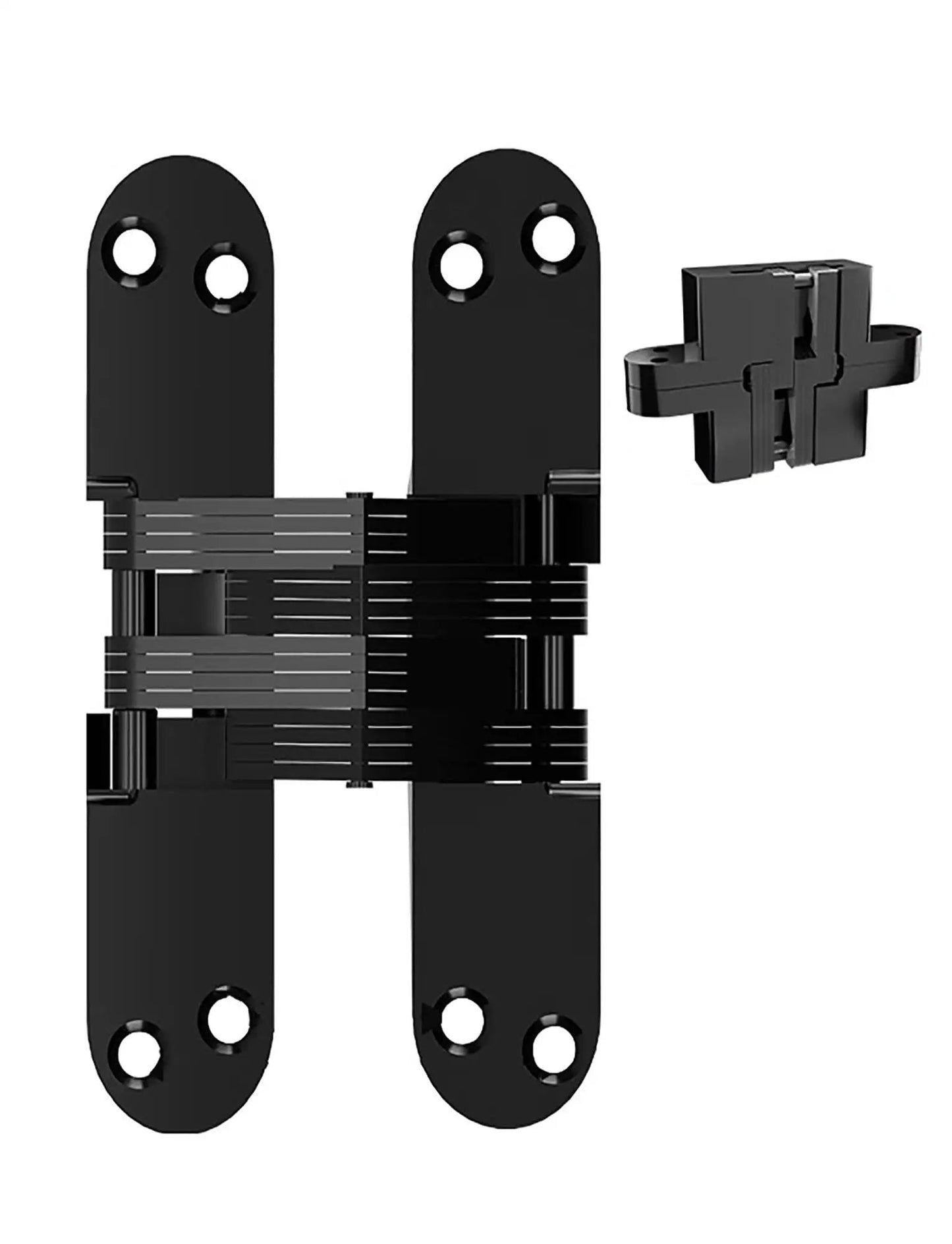 Two Pack Hidden Door Hinges Invisible Concealed Cabinet Hinges 180 Degree Cross Hinges For Kitchen Cabinet Doors Zinc Alloy