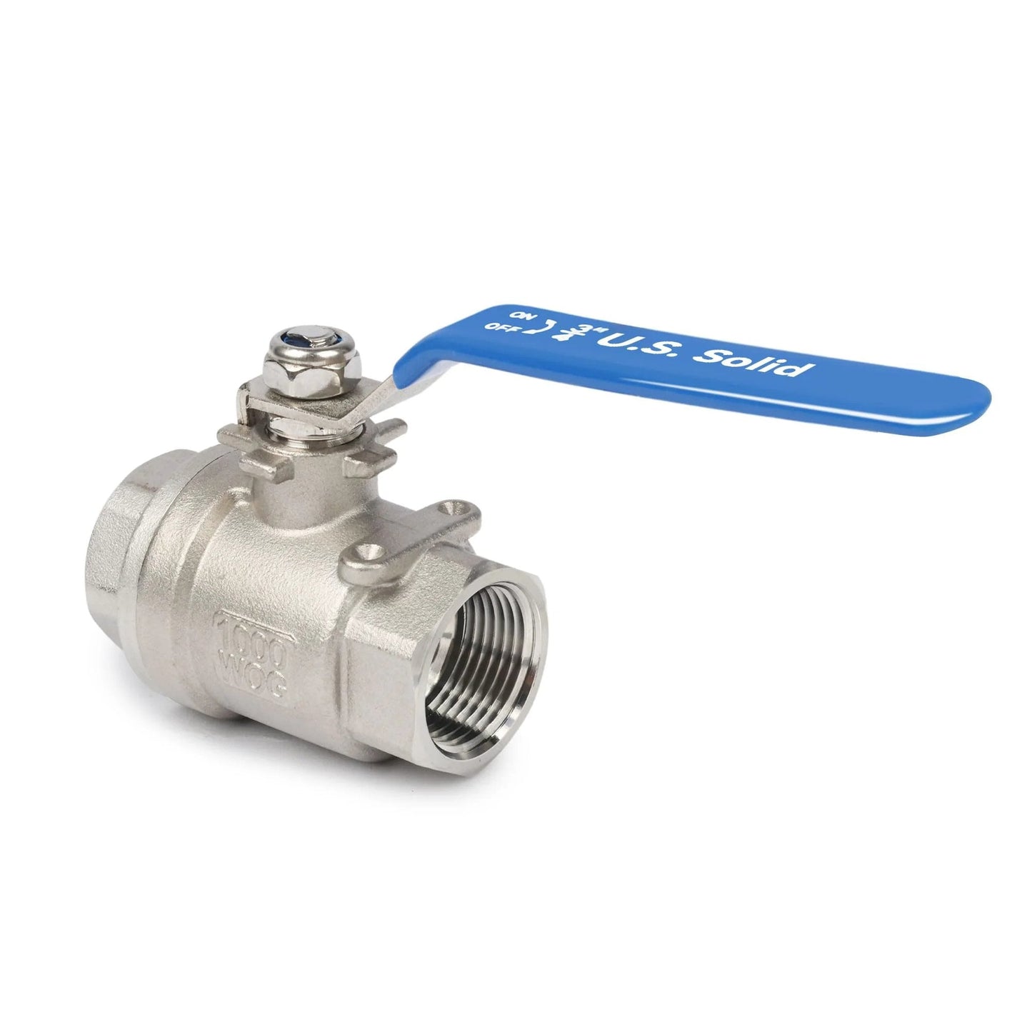 Three Quarters Inch Ball Valve Built Tough With Full Port 316 Stainless Steel Heavy Duty Corrosion Resistant 1000 WOG NPT Female