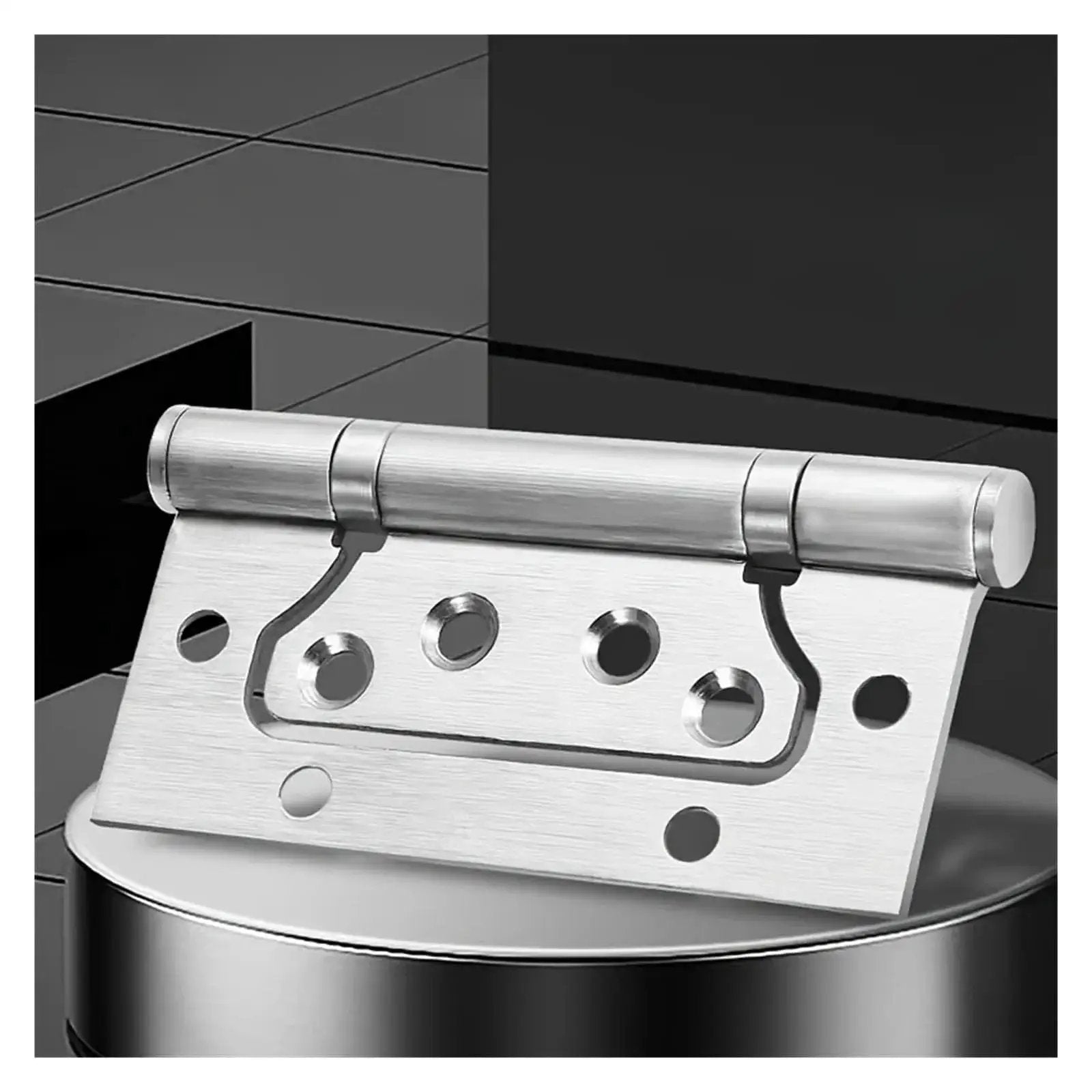 Close-up of 4 Pack Heavy Duty Silent Thickened Door Hinges with sleek modern design and low noise hardware for easy installation.