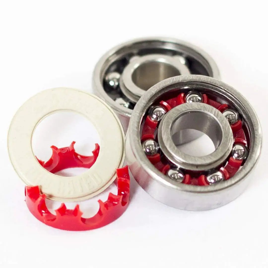 High Performance Swiss Bearing Kit With Eight Precision Bearings Eight Shields Four Spacers And Four Axle Nuts For Smooth Fast Rides