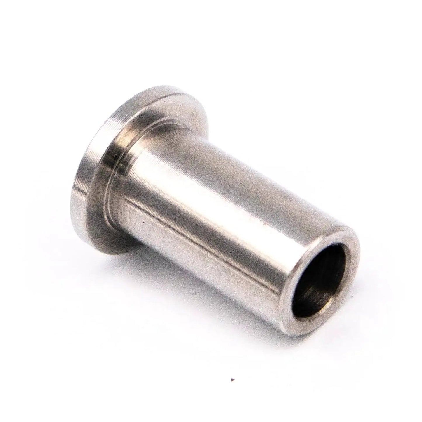 Close-up of a single stainless steel sleeve from the Bearing Sleeve Replacement Kit 3220 For D And E Series Beverage Dispensers And Juicers.