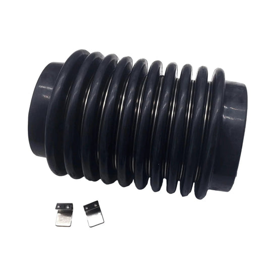 Exhaust Bellows Replacement For Volvo Penta AQ Sterndrive Engines Fits AQ200 250 270 275 280 280DP 290 290DP, black rubber with clips