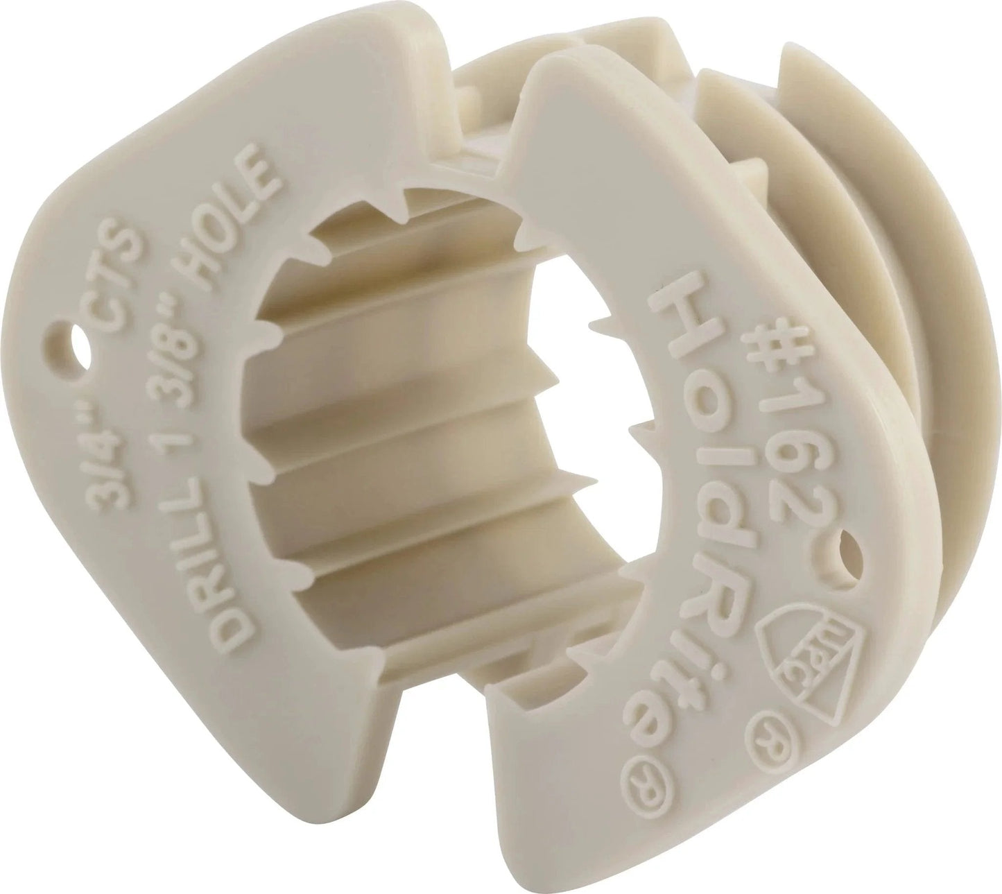 Three Quarter Inch Thru Stud Isolation Clamp For PEX Copper CPVC Tubing, Easy Install, 10 Pack Pipe Support by HoldRite 162Z10