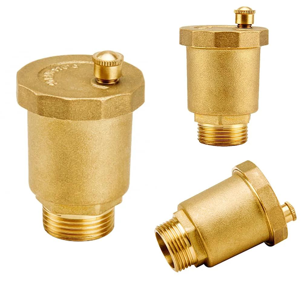 Brass Automatic Float Valve Kit With Air Bleeder Release Vent Valve And 1/2 G Male Thread for plumbing systems.