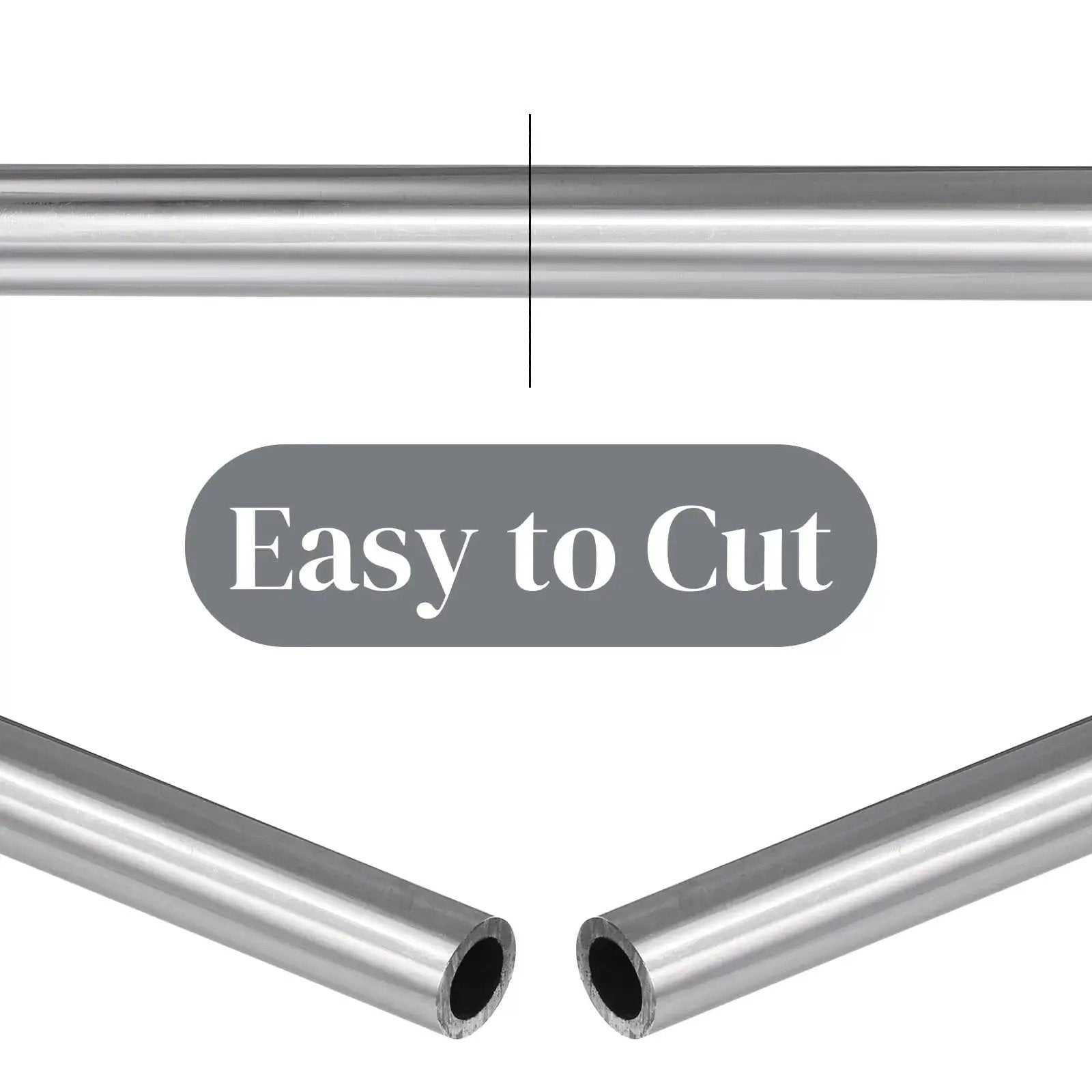 Easy to cut feature of Six Pack Round Steel Tubes 12 Inch Long Three Quarters Inch Outer Diameter 0.51 Inch Inner Diameter 0.12 Inch Wall