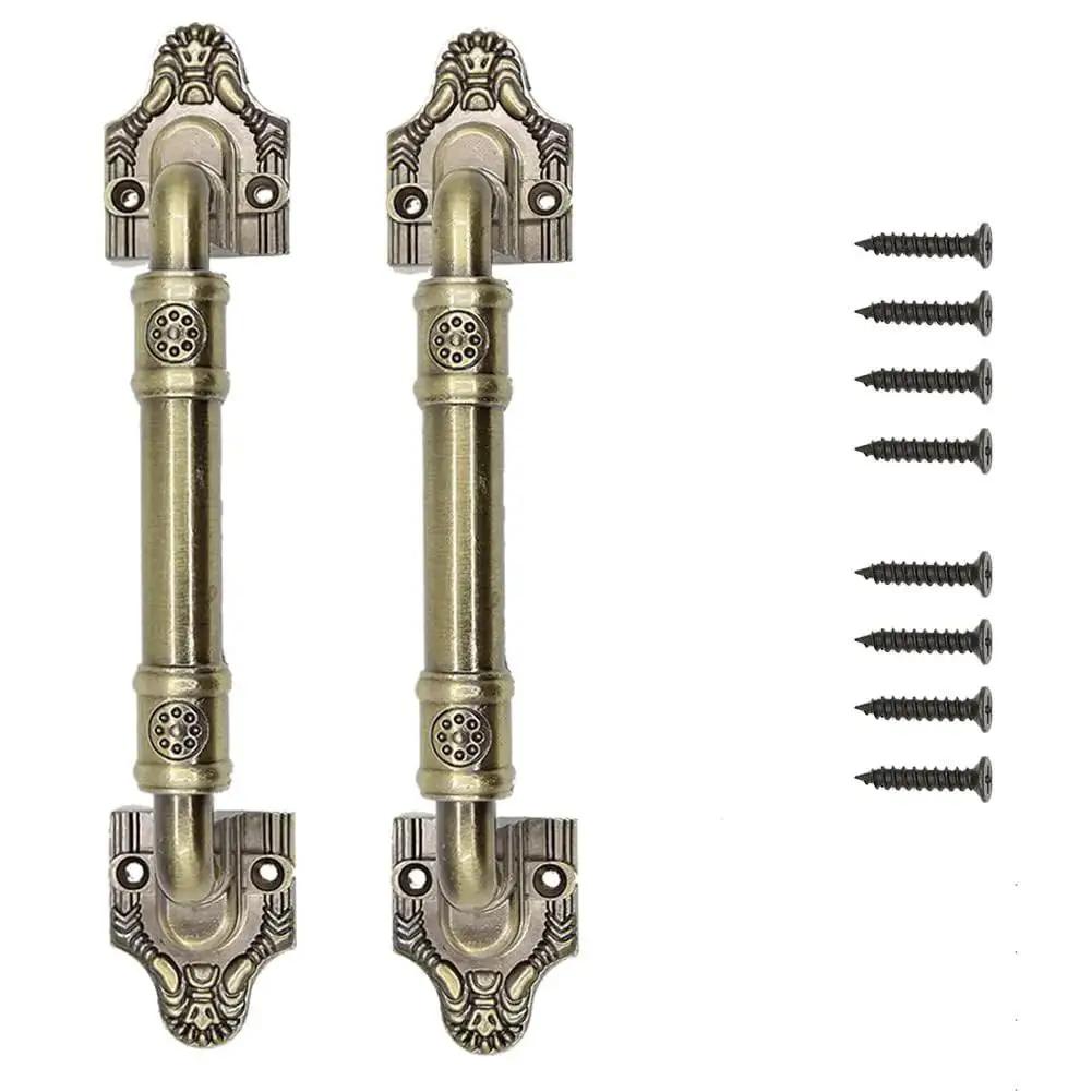 Sliding Barn Door Pull Handle Hardware In Bronze Tone For Wooden Garden Gate Shed Cabinet Doors Large Door Handle 7.87 Inch