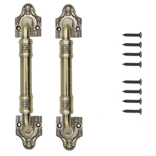 Sliding Barn Door Pull Handle Hardware In Bronze Tone For Wooden Garden Gate Shed Cabinet Doors Large Door Handle 7.87 Inch