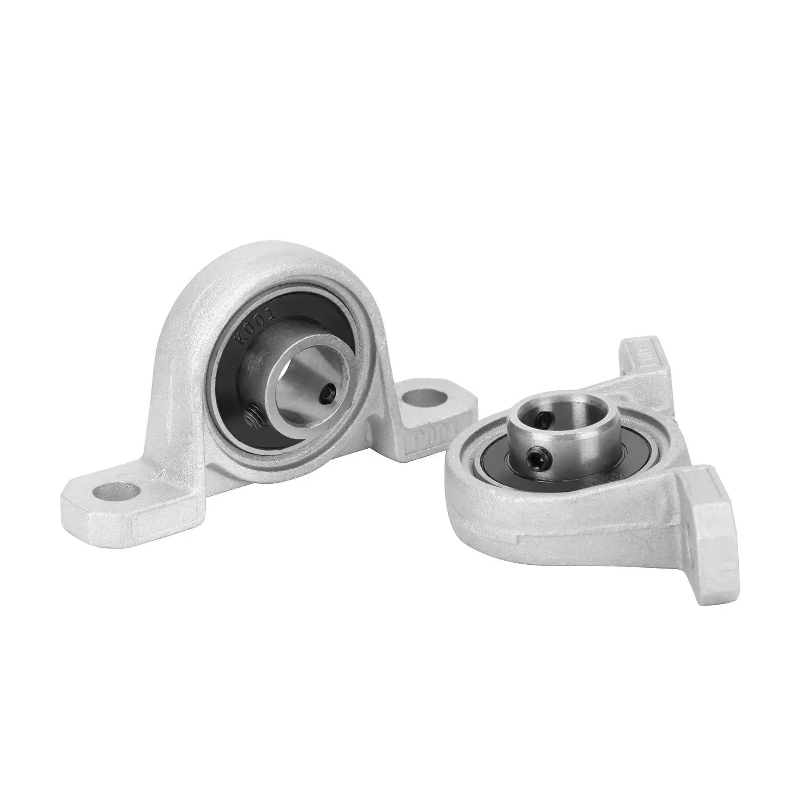 4 Pack 12mm Pillow Block Bearings Set For Linear Shafts Self Aligning Flange Mounted Zinc Alloy Plummer Bearing Bore 12mm 0.47 Inch Durable Rust Resistant KF001 KP001 Great For CNC Robots And DIY Builds