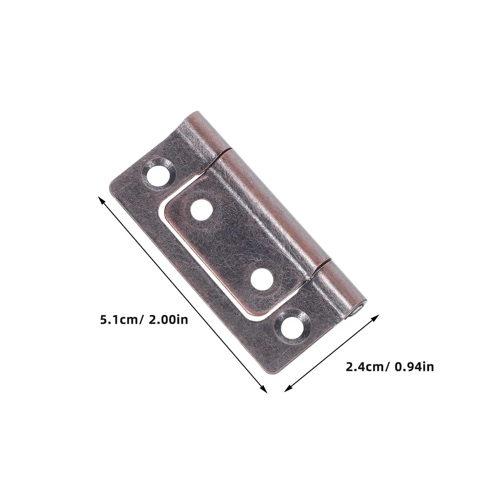 Heavy Duty Silent Bearing Cabinet Hinges Set For Kitchen Bedroom And RV Doors With Stainless Steel Construction Weatherproof Finish High Load Capacity Built To Last Smooth Quiet Operation Easy Alignment 10 Pieces By SOPOTUTU product shown with dimensions 5.1cm by 2.4cm