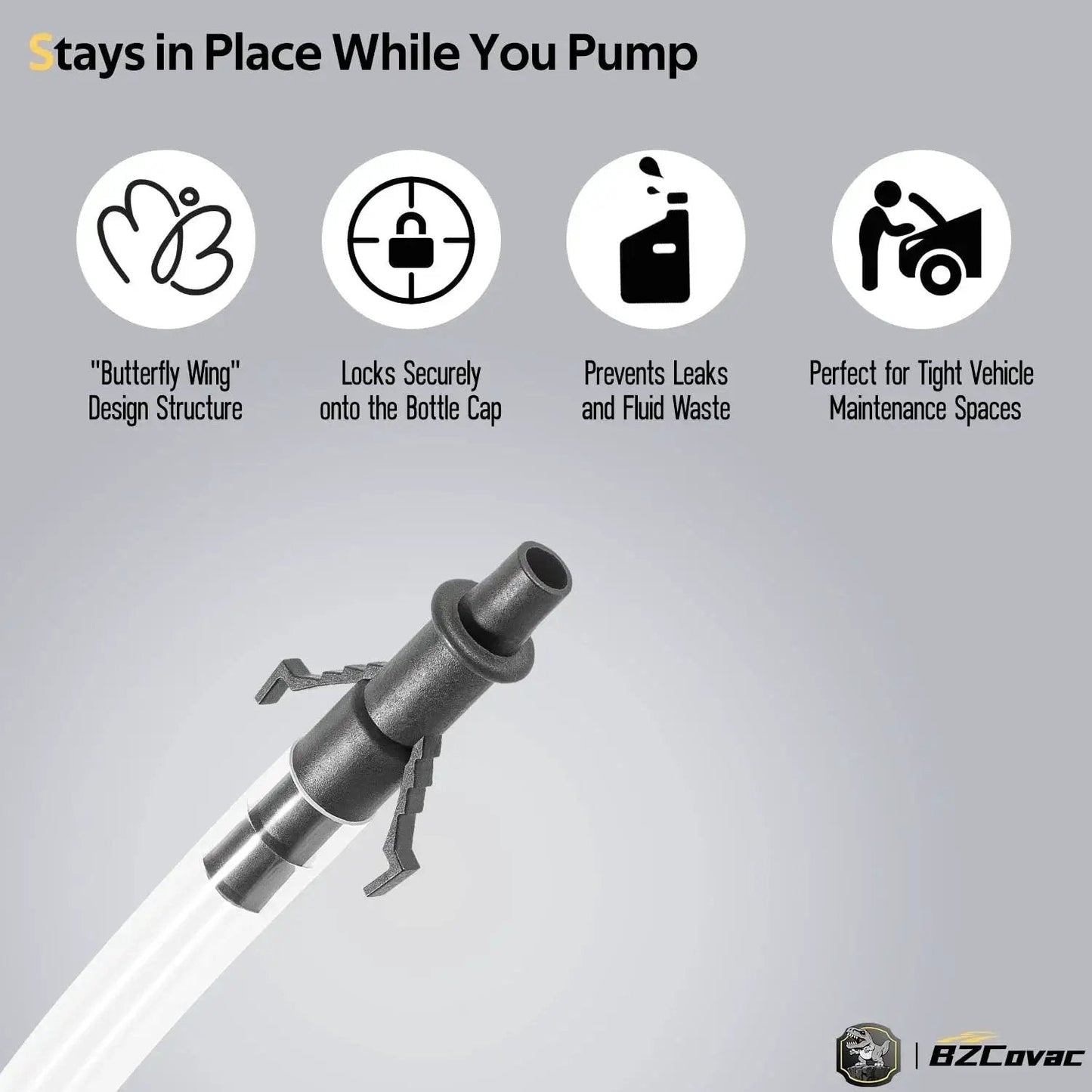 30cc Hand Oil Transfer Pump For Gallon Bottles Gear Oil And Transmission Fluid with secure design and leak prevention features.