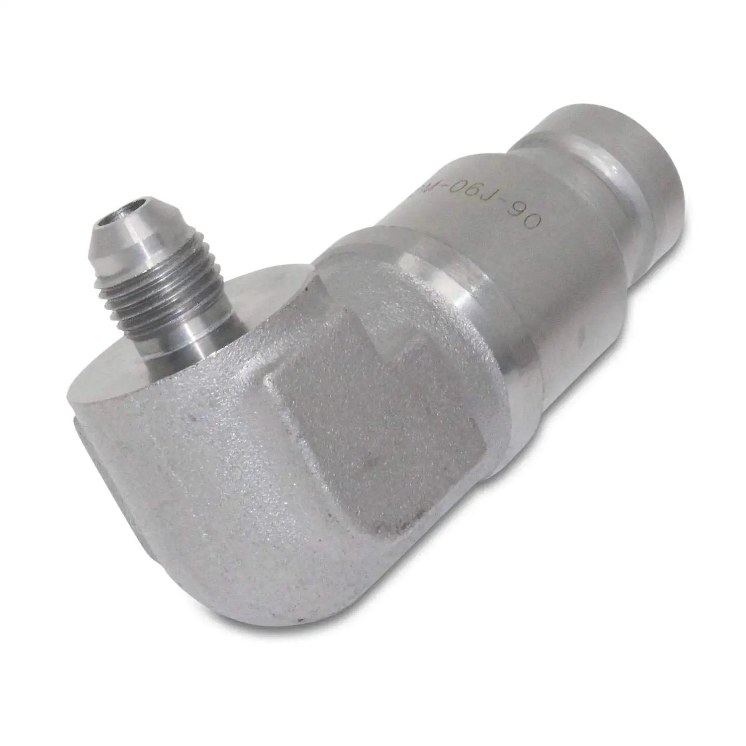 90 Degree Flat Face Skid Steer Hydraulic Quick Connect Coupler Set For 12 GPM Systems, ISO Body, Metal Construction