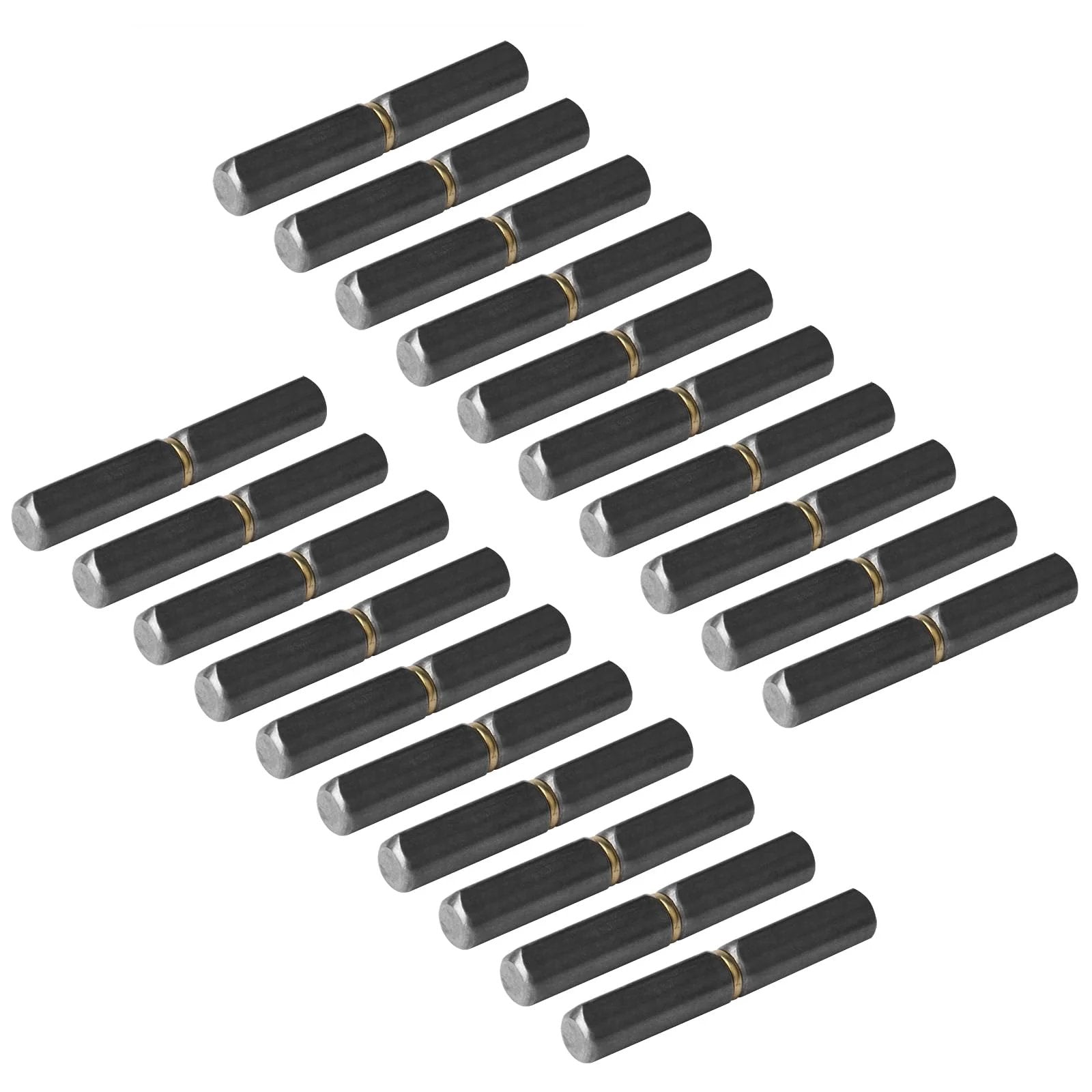 Beefy 20 Pack Weld On Bullet Hinge Set Three And One Eighth By One Half Inch Lift Off Barrel Hinges For Gates Trailers BBQ Pits Smokers Doors