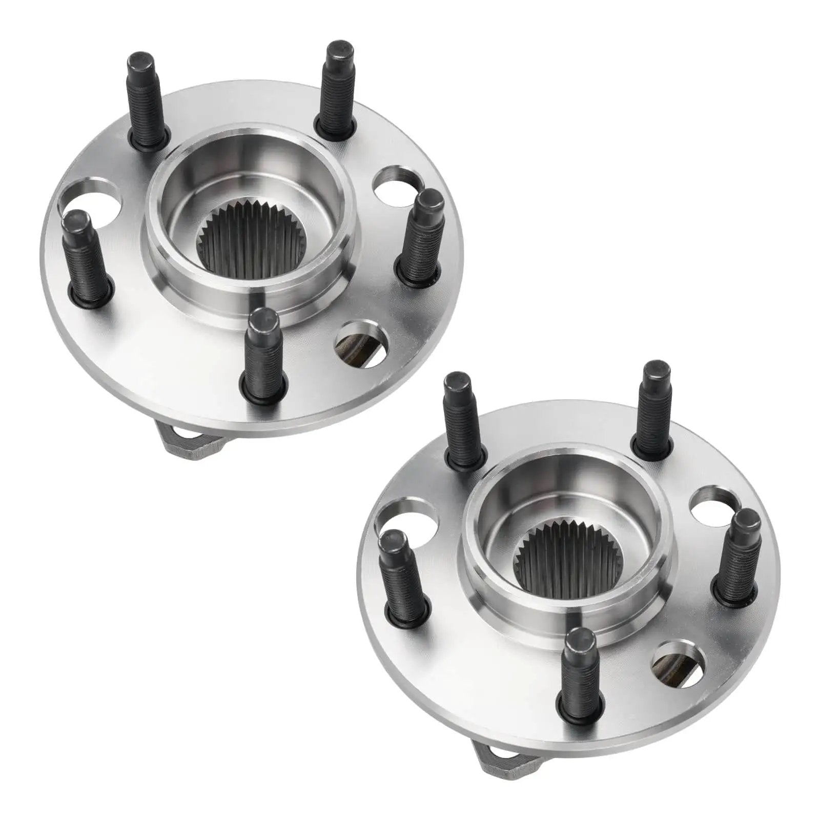 Front Wheel Hub Bearing Assembly Pair (2) Compatible with Buick LeSabre 1991-1999, Cadillac DeVille 1992-1996, Oldsmobile 88 1992-1999, Pontiac Bonneville 1992-1999 5-Lug w/ ABS, top view