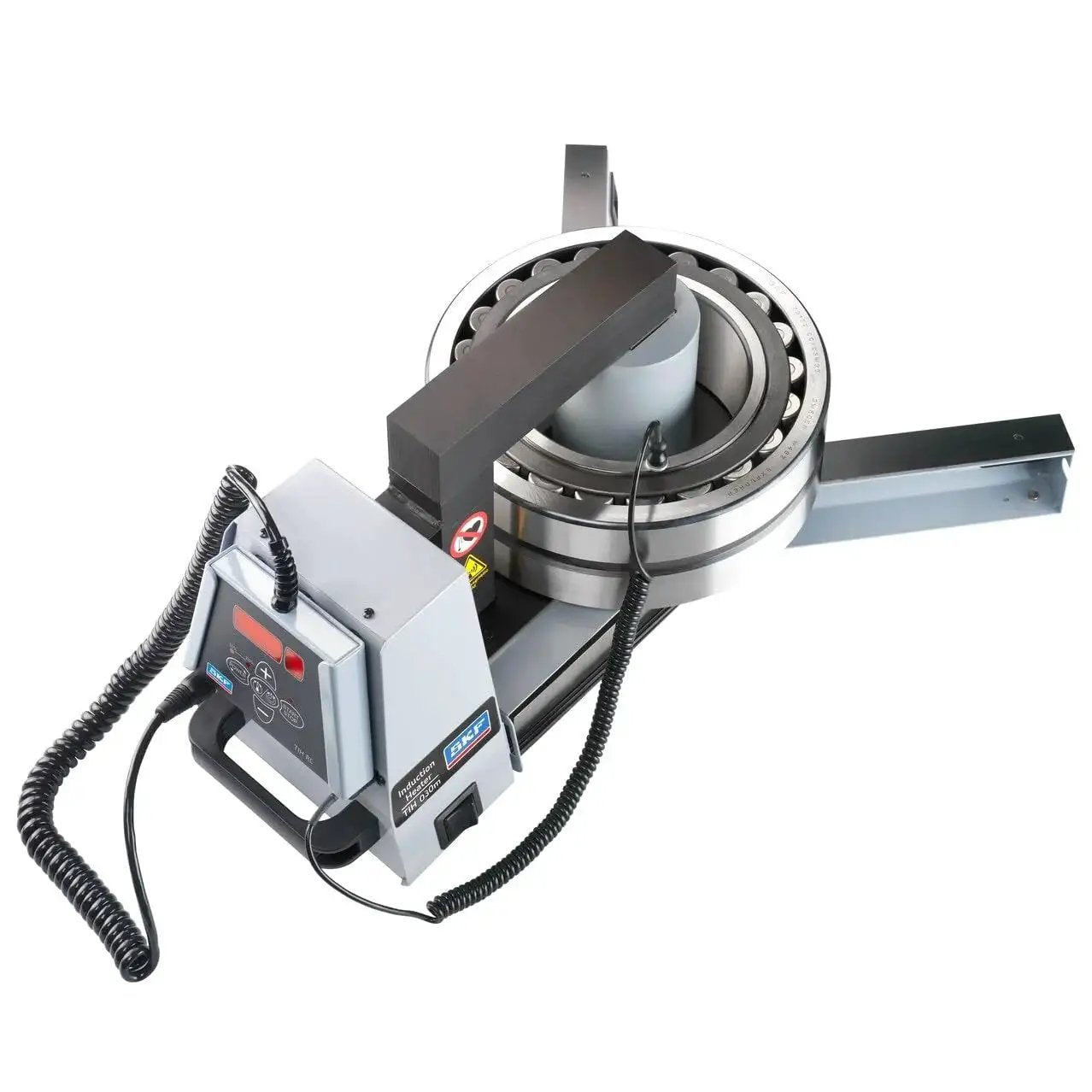 Induction Heater For Bearing Installations With Timer And Temperature Control For Interference Fits Up To 660 Lb Bearings With Multi Voltage Operation Pro Grade Auto And Industrial Heavy Duty Tool By SKF shown in operation