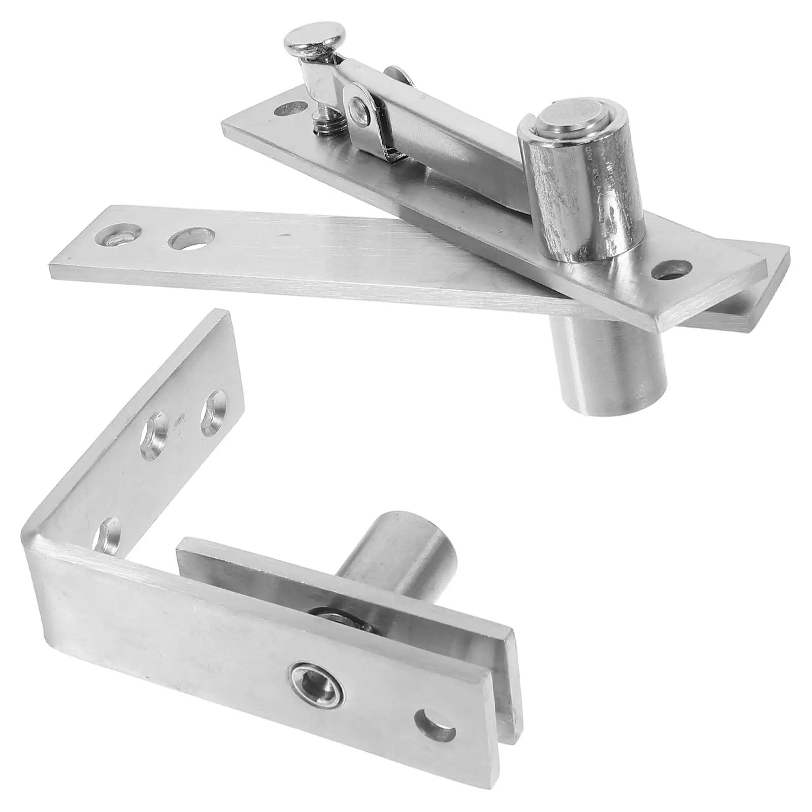 Heavy Duty Stainless Steel Invisible Door Pivot Hinges For Cabinets And Bookcases Hidden Pivot Door Hardware for kitchen
