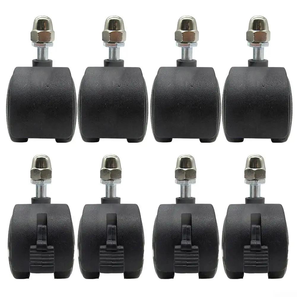 4 Pcs Wheel Pulley Caster Wheels For Electric Heaters Omni Directional Swivel Casters Replacement shown in two rows