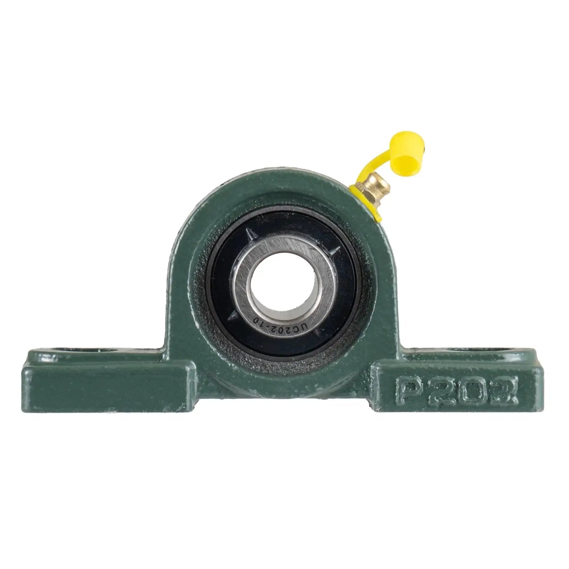 Two Pack UCP202 10 Pillow Block Bearing With Five Eighths Inch Bore And Set Screw Lock Heavy Duty Cast Iron Housing Chrome Steel Bearing