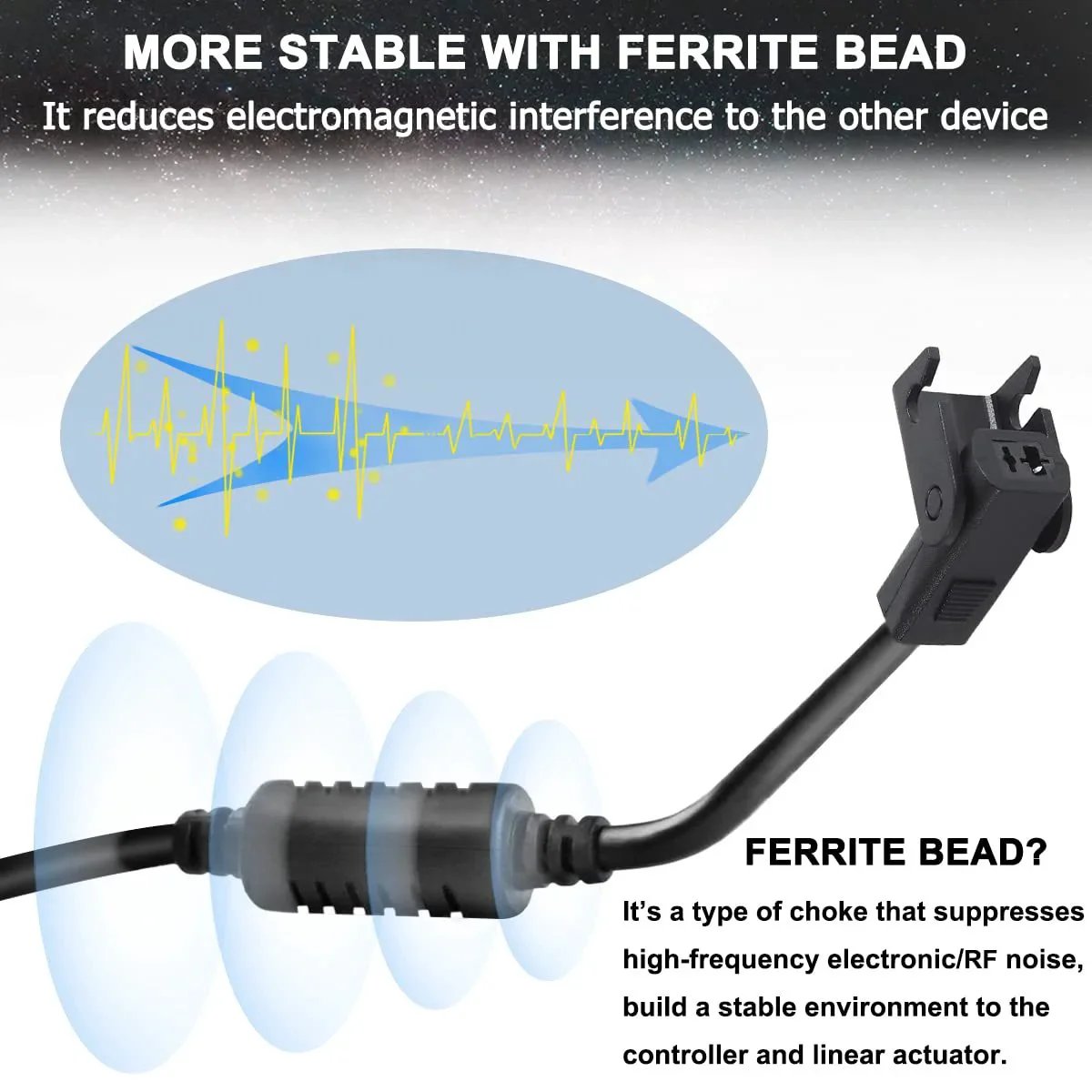 12V 5A Power Supply For Linear Actuator And Motor Controller Compatible With Lift Chair And Electric Sofa, ferrite bead feature