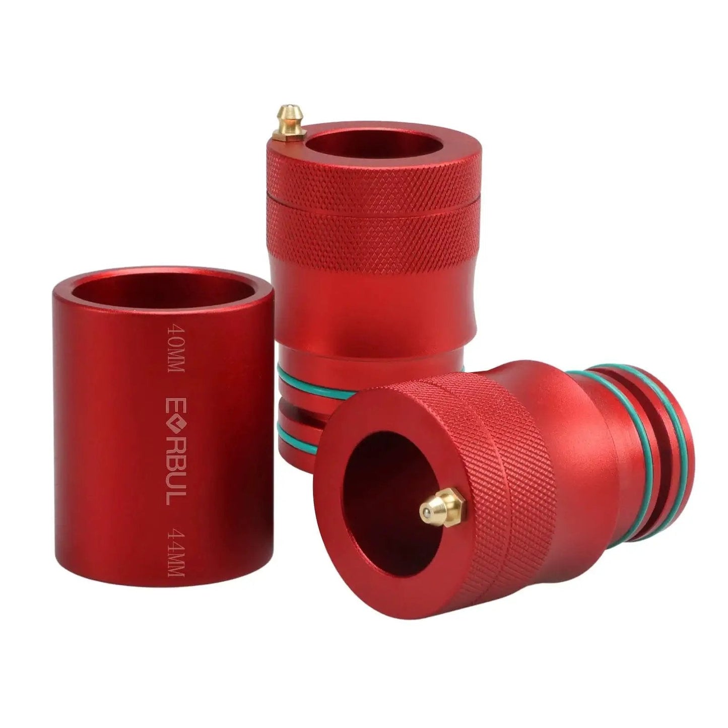 Upgraded 40mm and 44mm Wheel Bearing Greaser Tool With Storage Tube, Aluminum 6061, Copper Nipple for Polaris UTVs